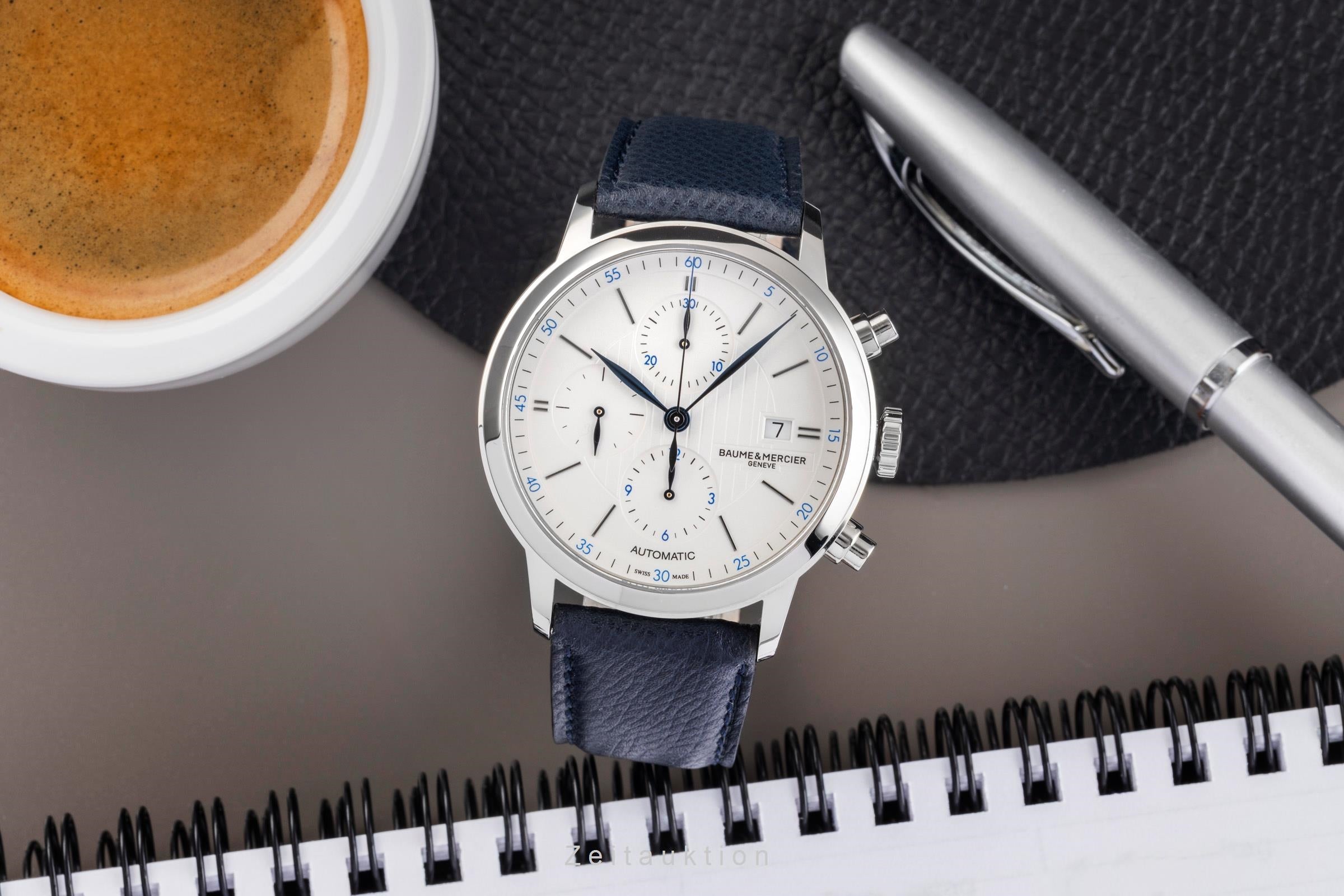 Baume & Mercier Classima cronógrafo acero automático reloj para caballeros BM0A10330 65815 LP: 2900EUR  [2502535]