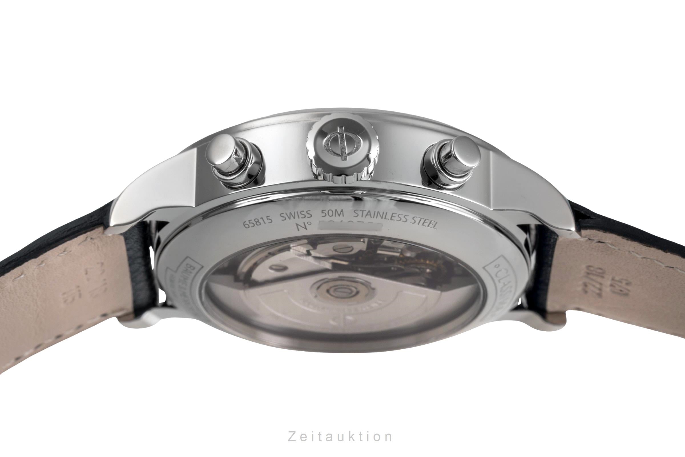 Baume & Mercier Classima cronógrafo acero automático reloj para caballeros BM0A10330 65815 LP: 2900EUR  [2502535]