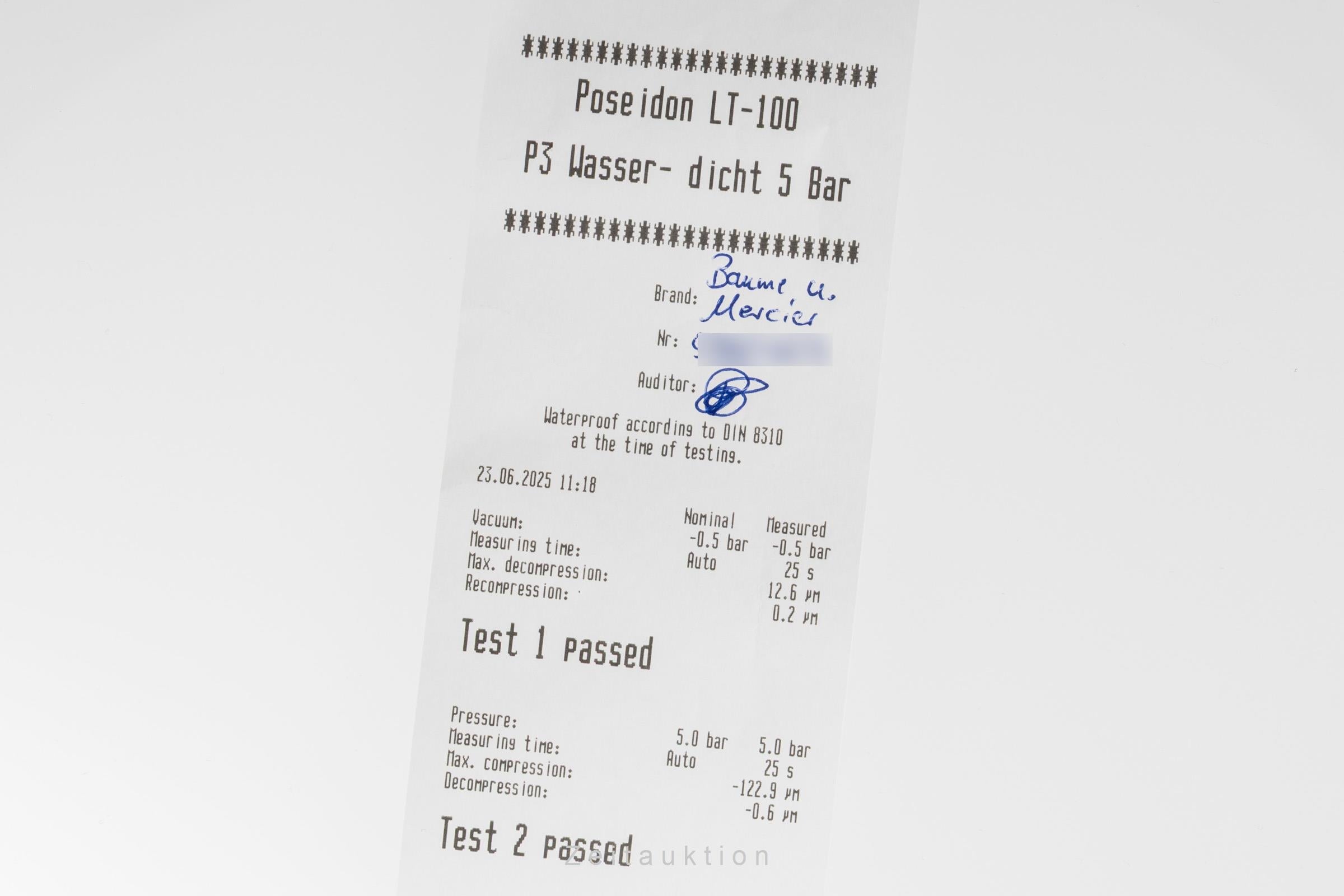 Baume & Mercier Classima cronógrafo acero automático reloj para caballeros BM0A10330 65815 LP: 2900EUR  [2502535]