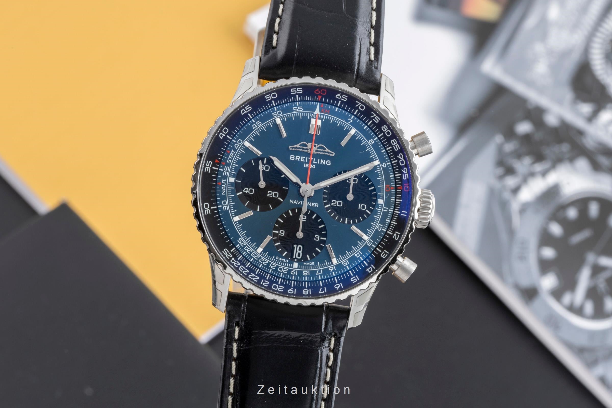 Breitling Navitimer 01 chronograph steel automatic men's watch AB0139241C1P1 LP: 9300EUR  [2502544]