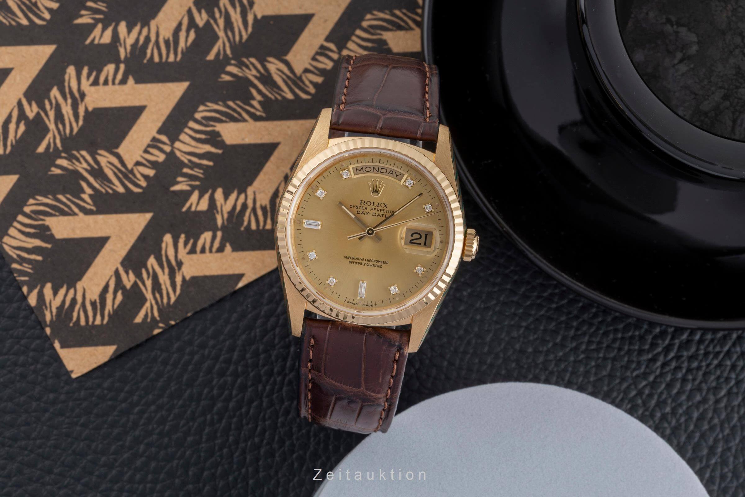 Rolex Day-Date 36 18k (0,750) Gold Diamond Dial Automatik Ref. 18238 [2502548]