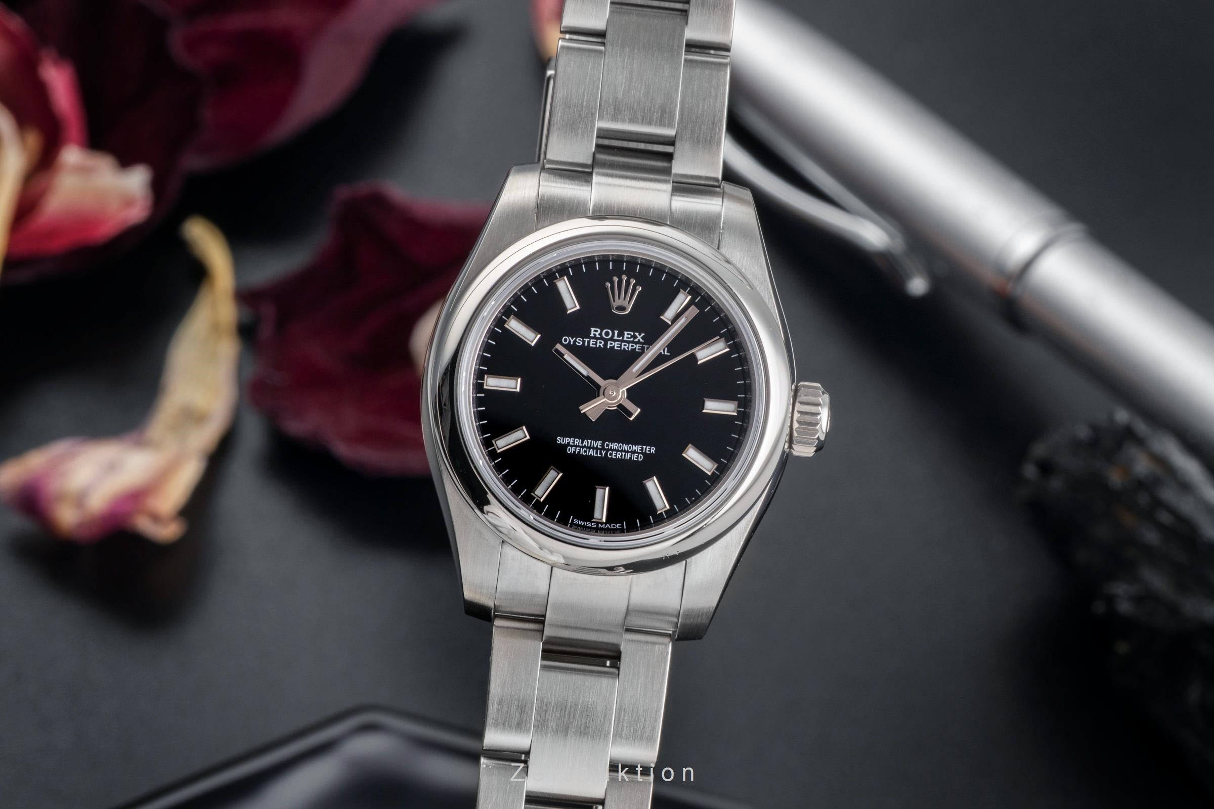 Rolex Oyster Perpetual Lady Automatik Edelstahl Damenuhr Ref. 176200  [2502550]