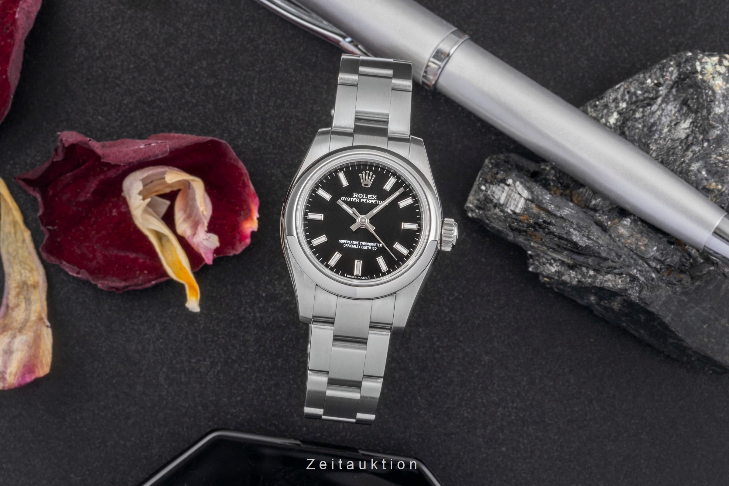 Rolex Oyster Perpetual Lady Automatik Edelstahl Damenuhr Ref. 176200  [2502550]