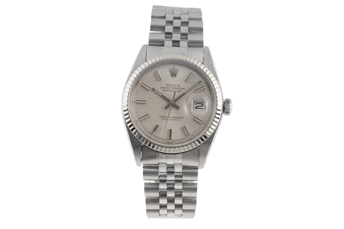 Rolex Datejust steel / white gold automatic men's watch 16014 Vintage  [2502552]