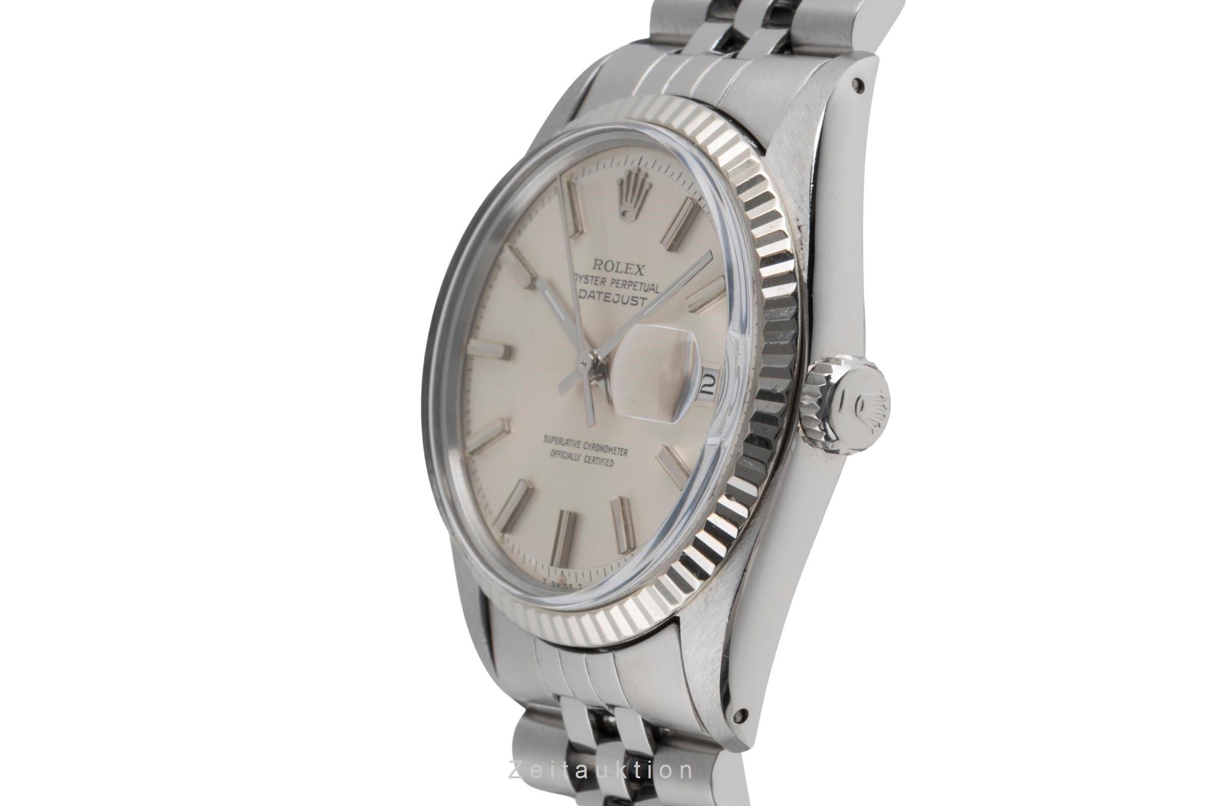 Rolex Datejust acier / or blanc automatique montre pour hommes 16014 Vintage  [2502552]