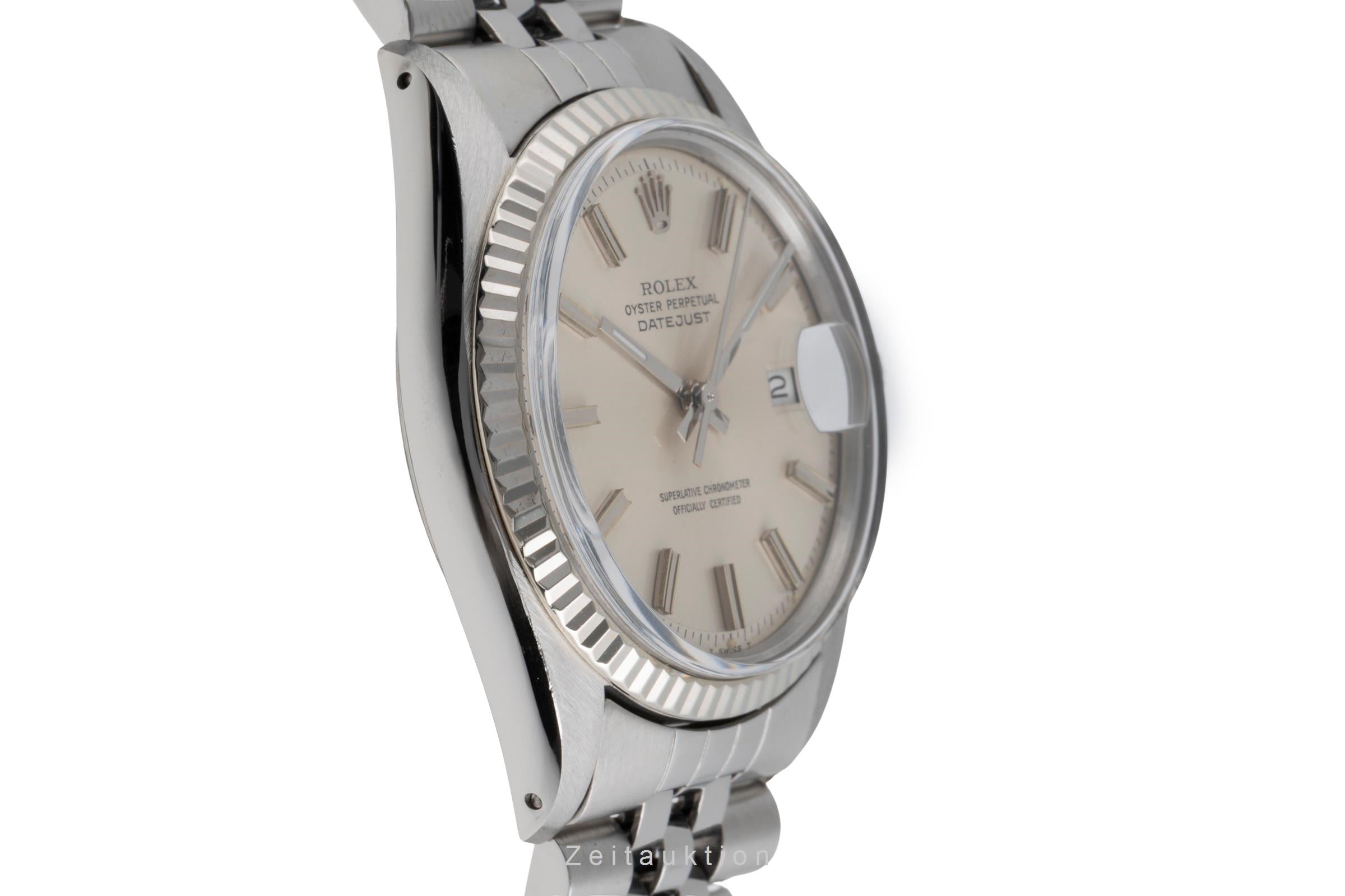 Rolex Datejust acier / or blanc automatique montre pour hommes 16014 Vintage  [2502552]
