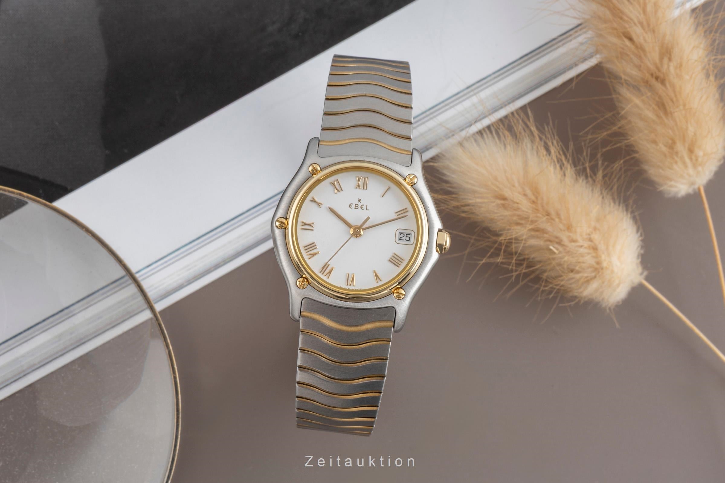 Ebel Classic Wave steel / gold quartz women's watch 1087121 LP: 3100EUR  [2502554]