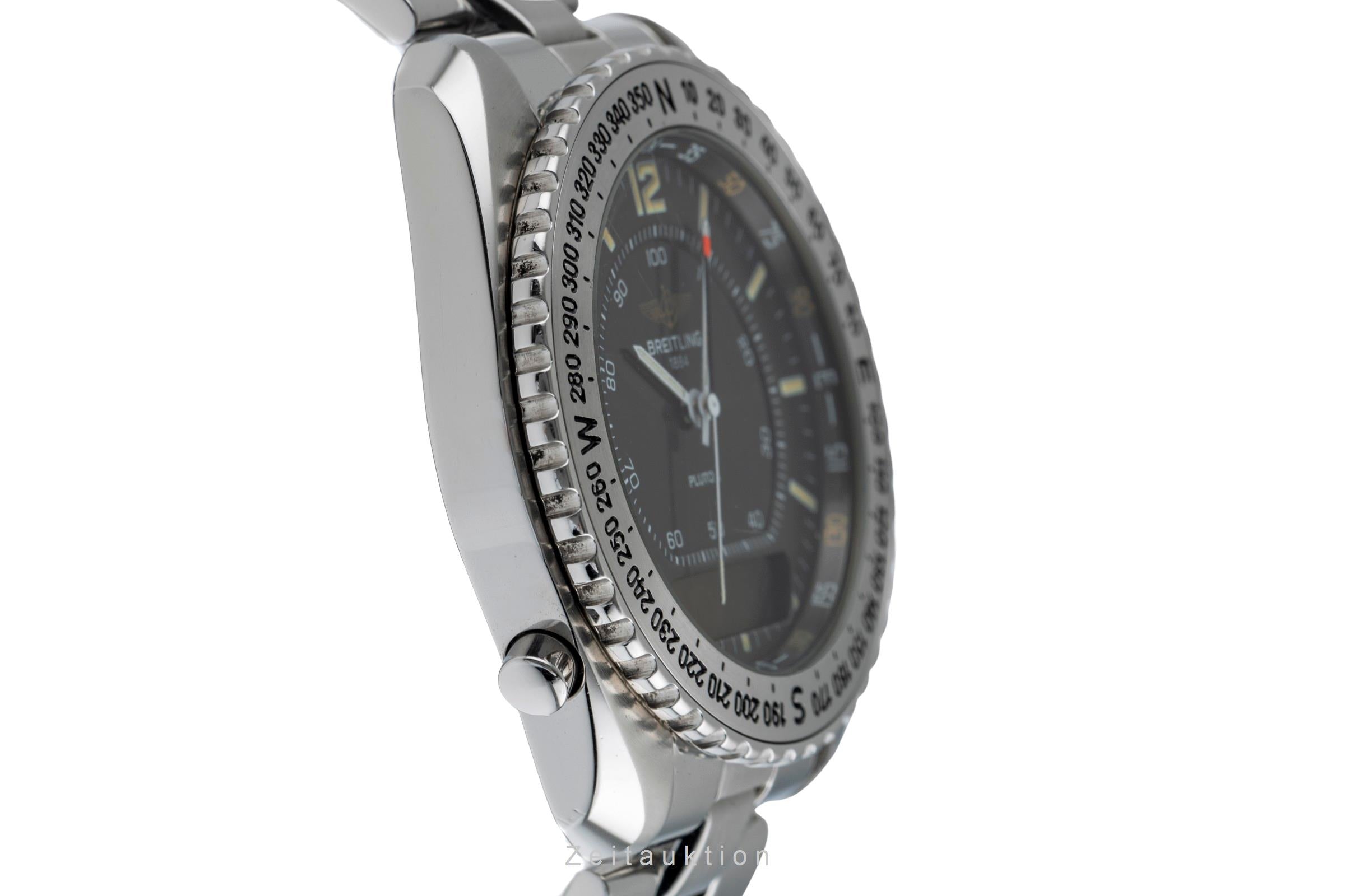 Breitling Pluton chronograph steel quartz men's watch A51038  [2502555]