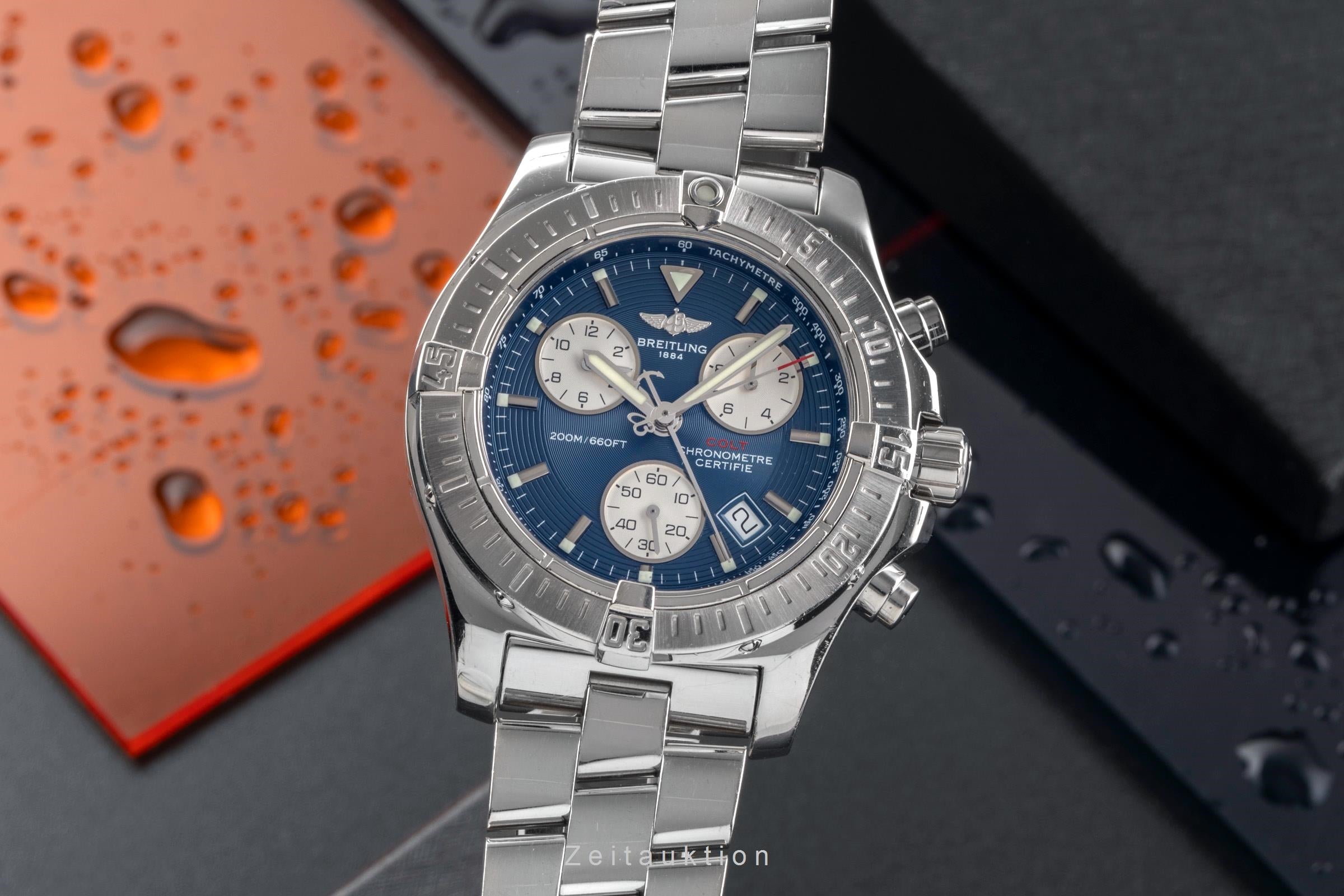 Breitling Colt Chronograph  acier quartz montre pour hommes A73380  [2502559]