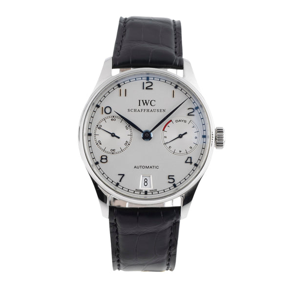 IWC Portugieser steel automatic men's watch IW500107 LP: 14000EUR  [2502561]