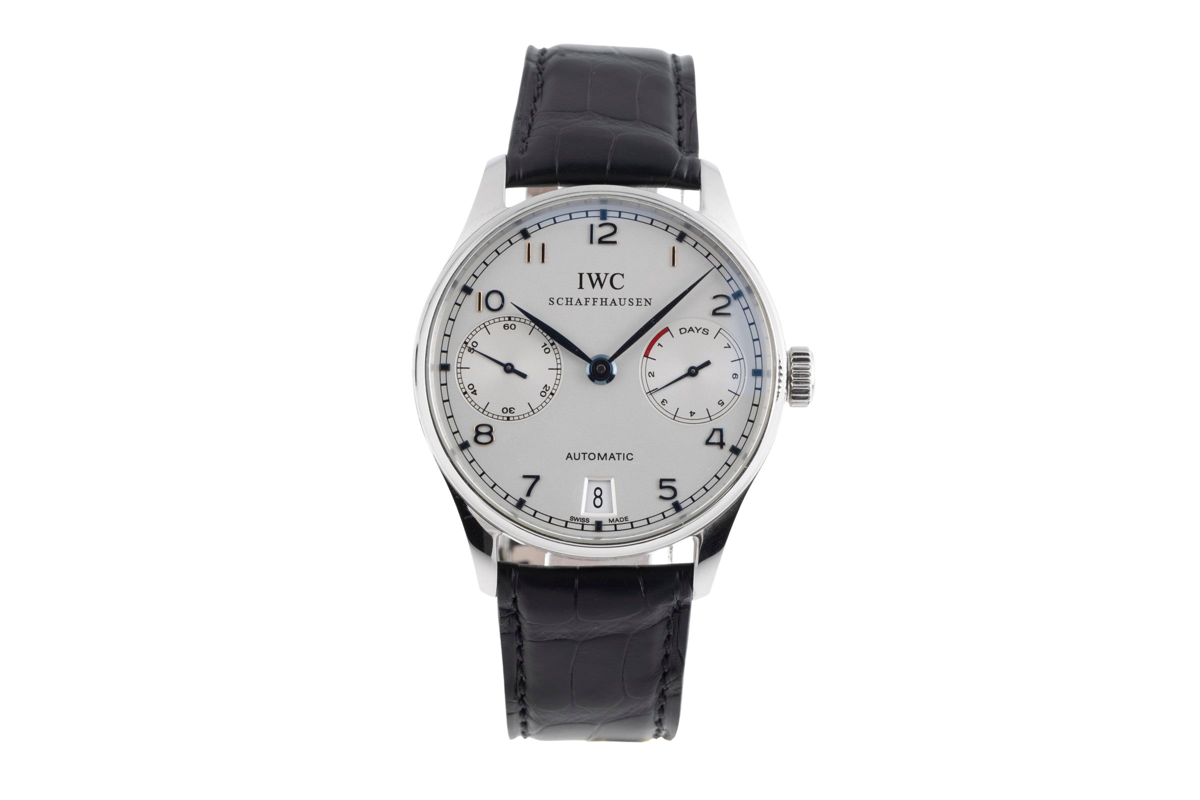IWC Portugieser acciaio automatismo orologio da uomo IW500107 LP: 14000EUR  [2502561]