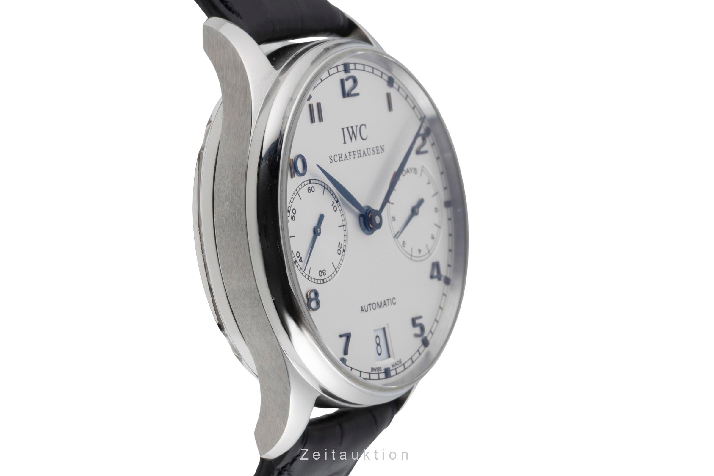 IWC Portugieser steel automatic men's watch IW500107 LP: 14000EUR  [2502561]