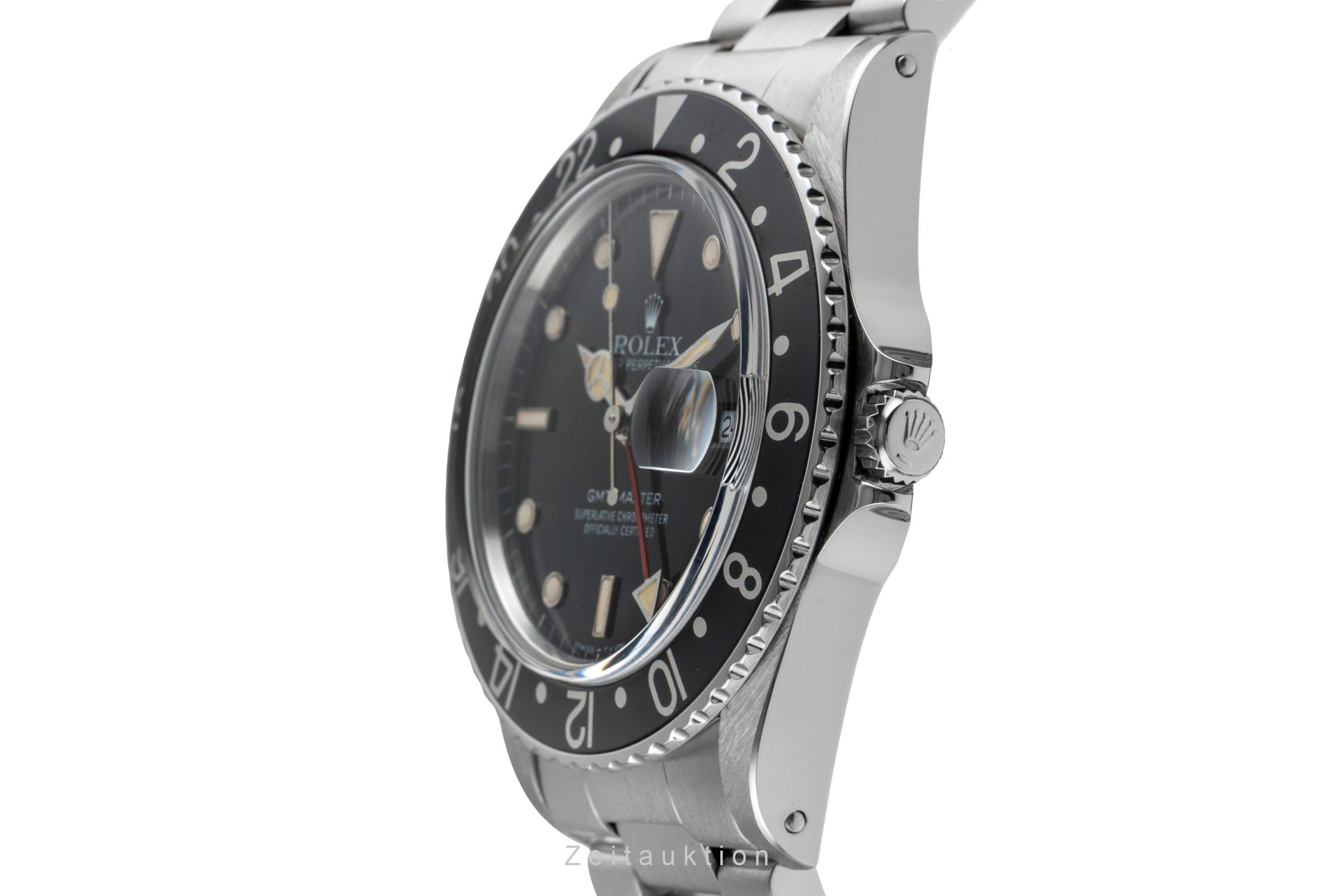 Rolex GMT-Master acero automático reloj para caballeros 16750 Vintage  [2502568]