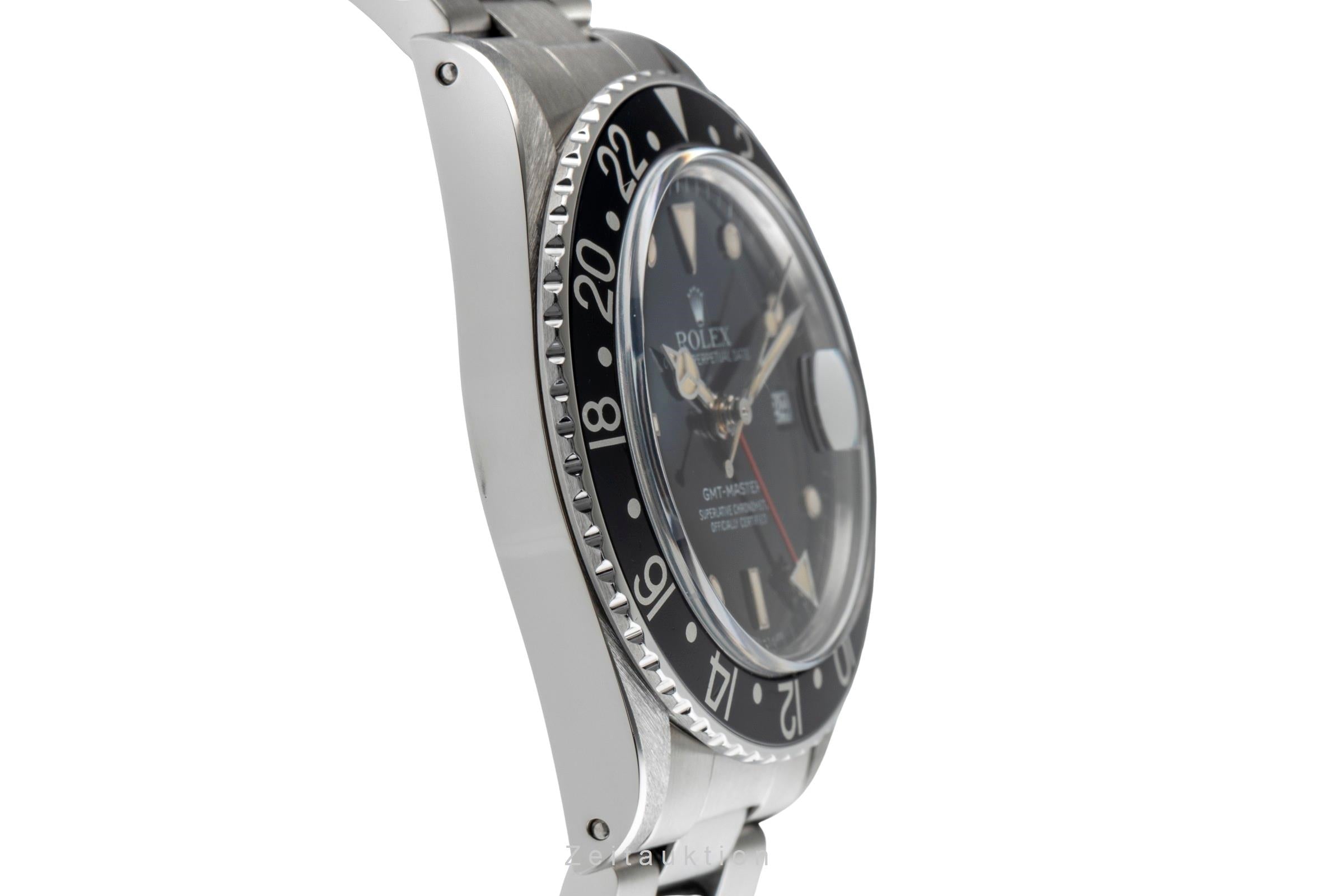 Rolex GMT-Master acero automático reloj para caballeros 16750 Vintage  [2502568]