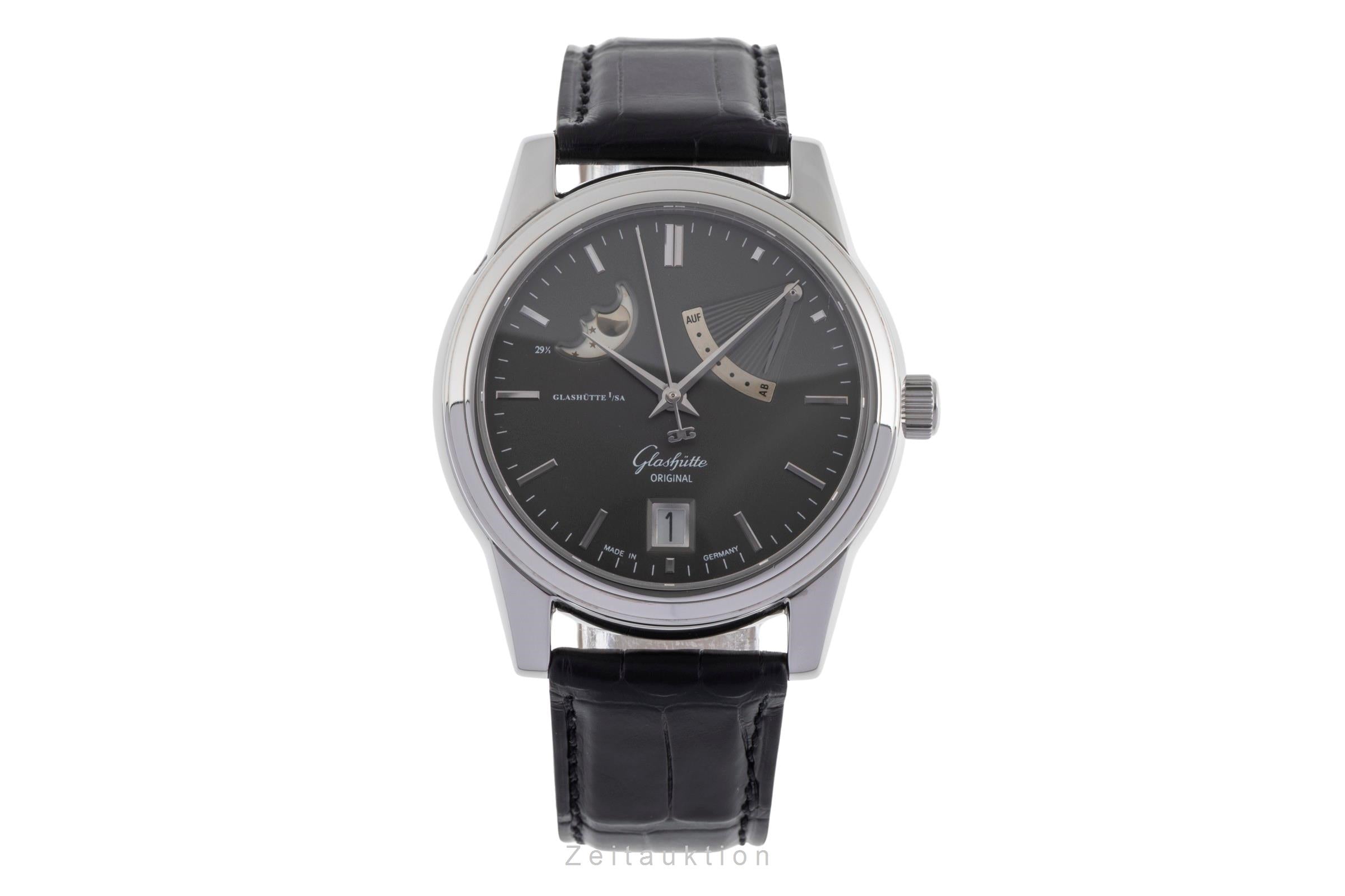 Glashütte Senator acier automatique montre pour hommes 39-44-14-22-04  [2502572]