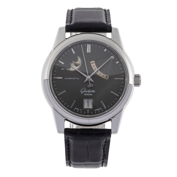Glashütte Senator acier automatique montre pour hommes 39-44-14-22-04  [2502572]