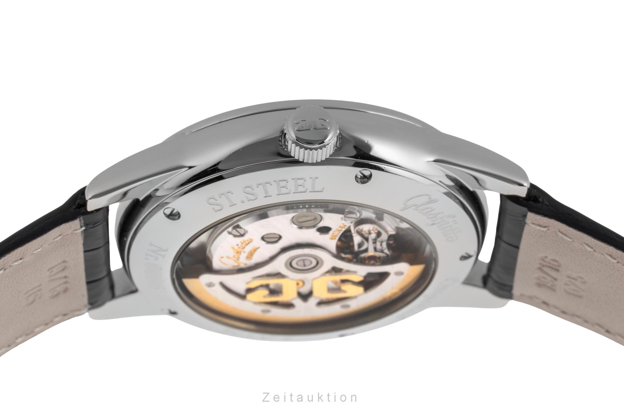 Glashütte Senator acier automatique montre pour hommes 39-44-14-22-04  [2502572]