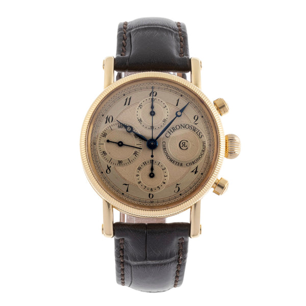Chronoswiss Chronometer Chronograph chronographe or 18 ct automatique montre pour hommes CH7521  [2502576]