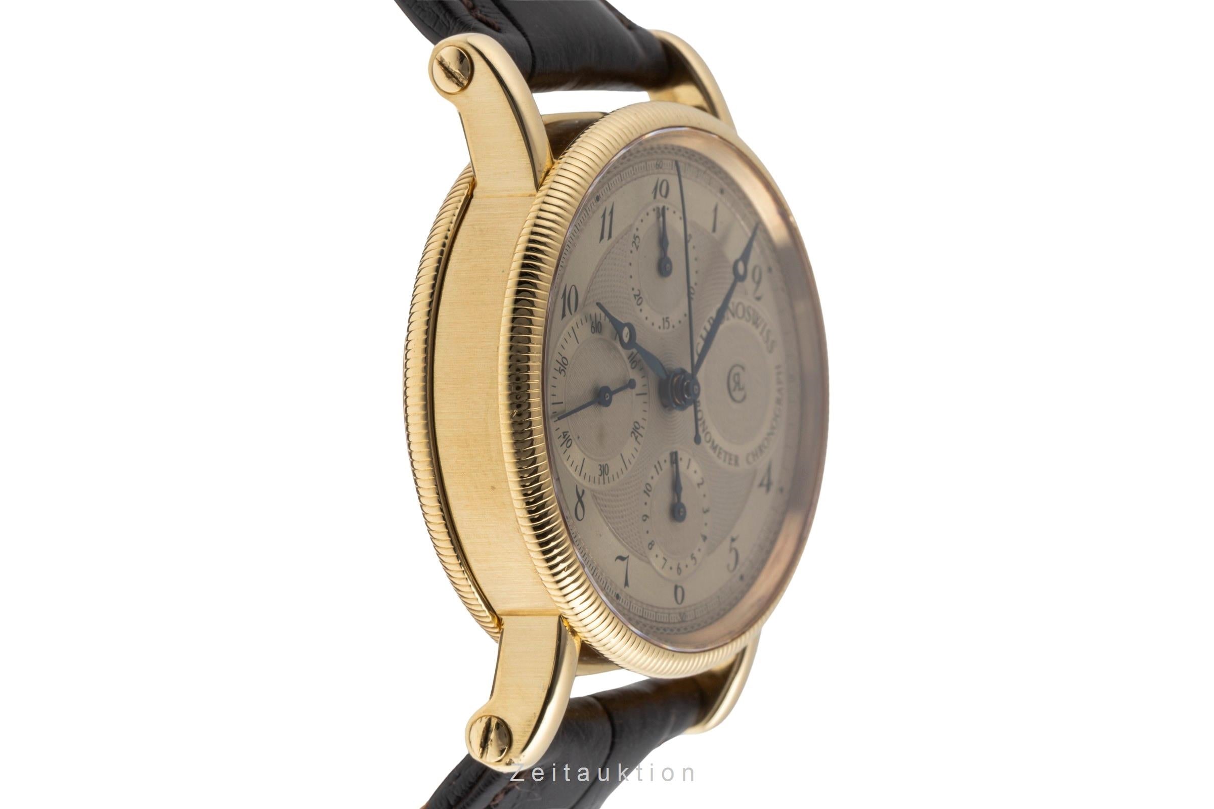 Chronoswiss Chronometer Chronograph chronographe or 18 ct automatique montre pour hommes CH7521  [2502576]