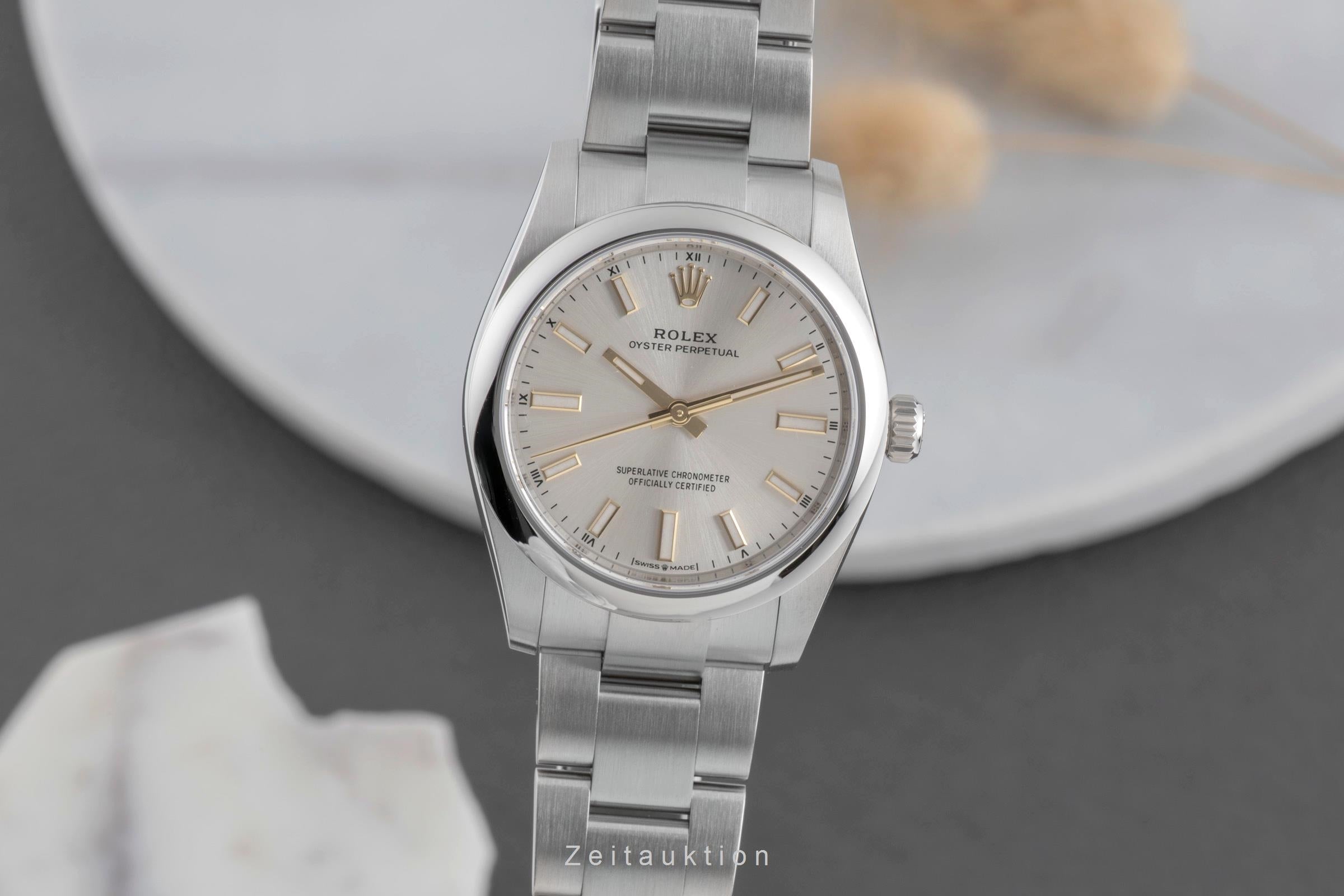 Rolex Oyster Perpetual acier automatique montre pour femmes 124200  [2502587]