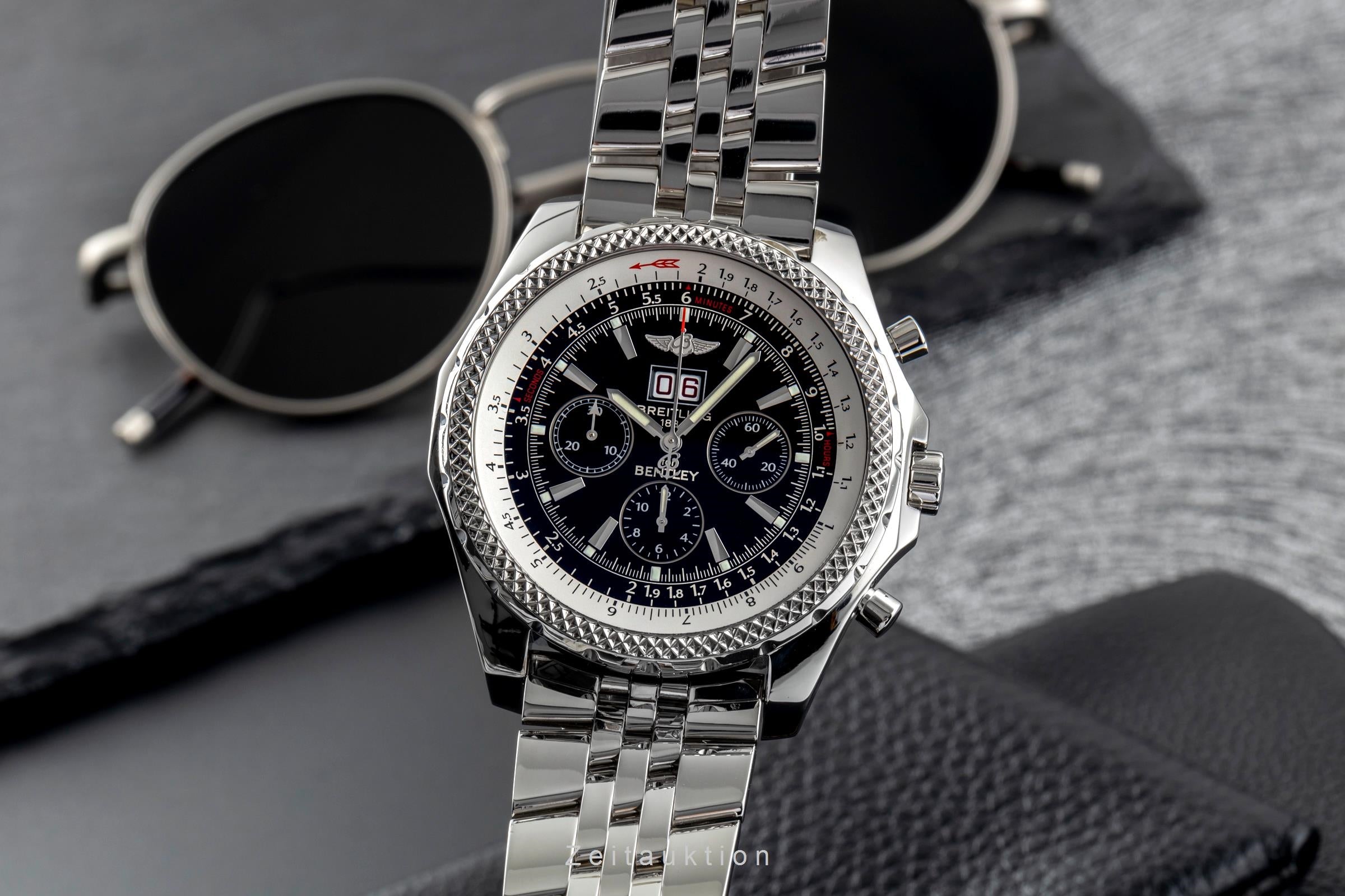 Breitling Bentley 6.75 Chronograph Stahl Automatik Herrenuhr Ref. A44362B728  [2502594]