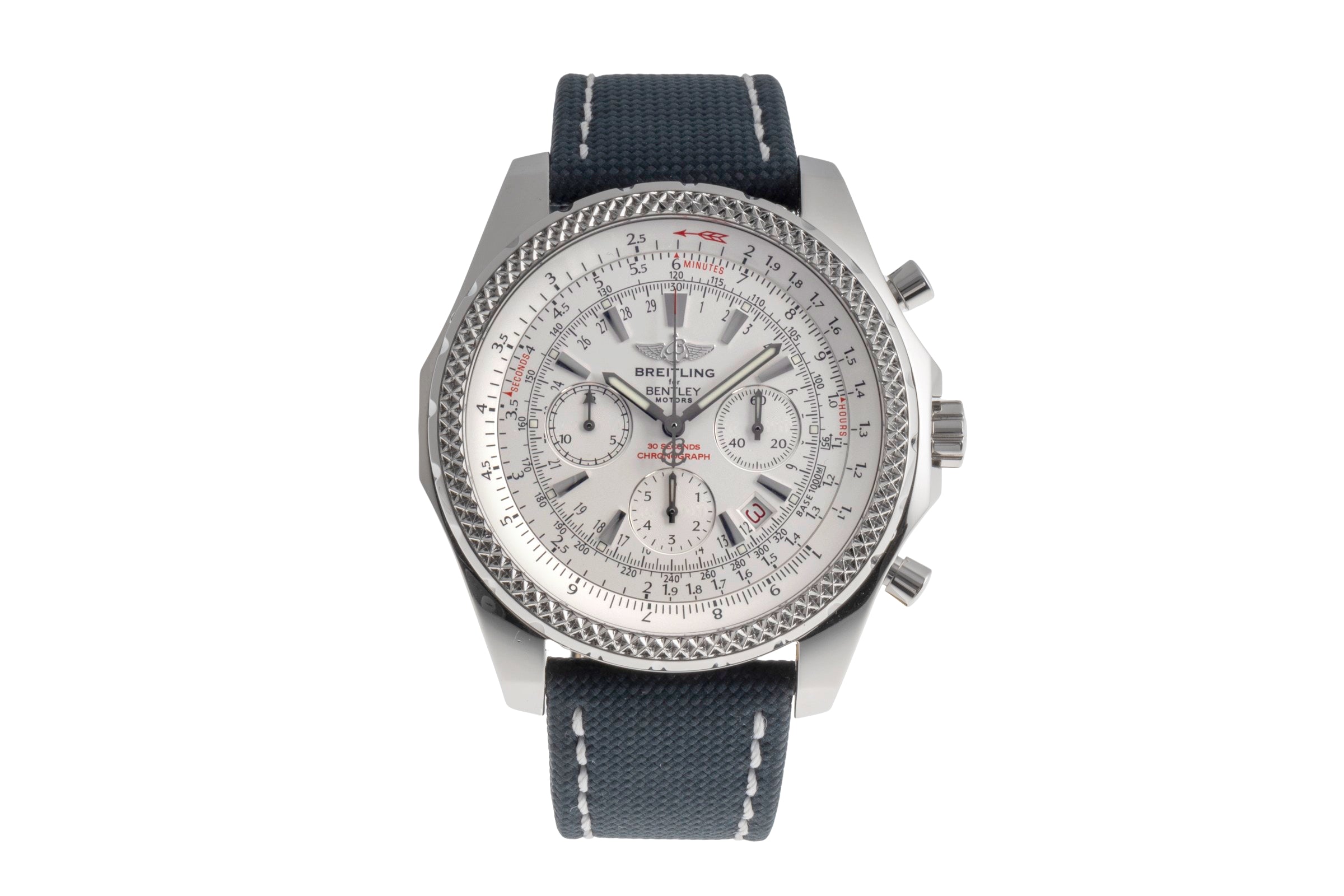 Breitling Bentley Motors chronograph steel automatic Kal. B25 Ref