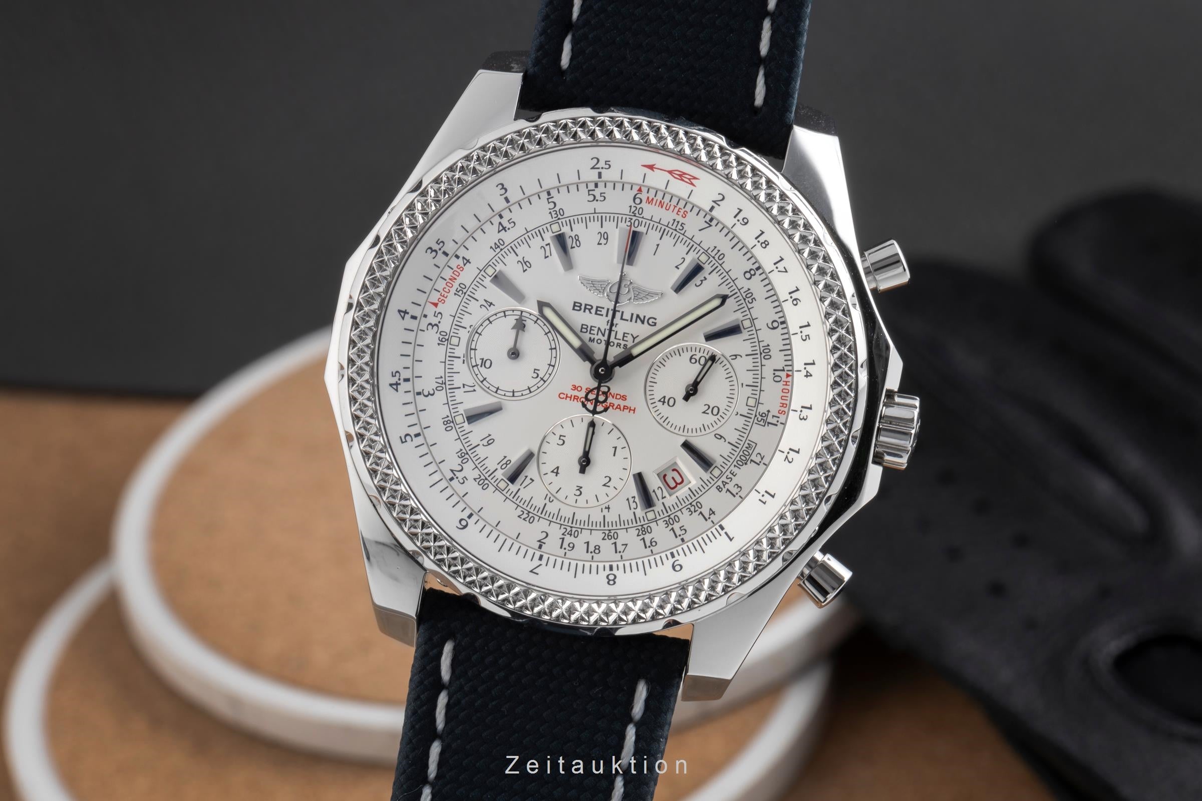 Breitling Bentley Motors chronograph steel automatic Kal. B25 Ref