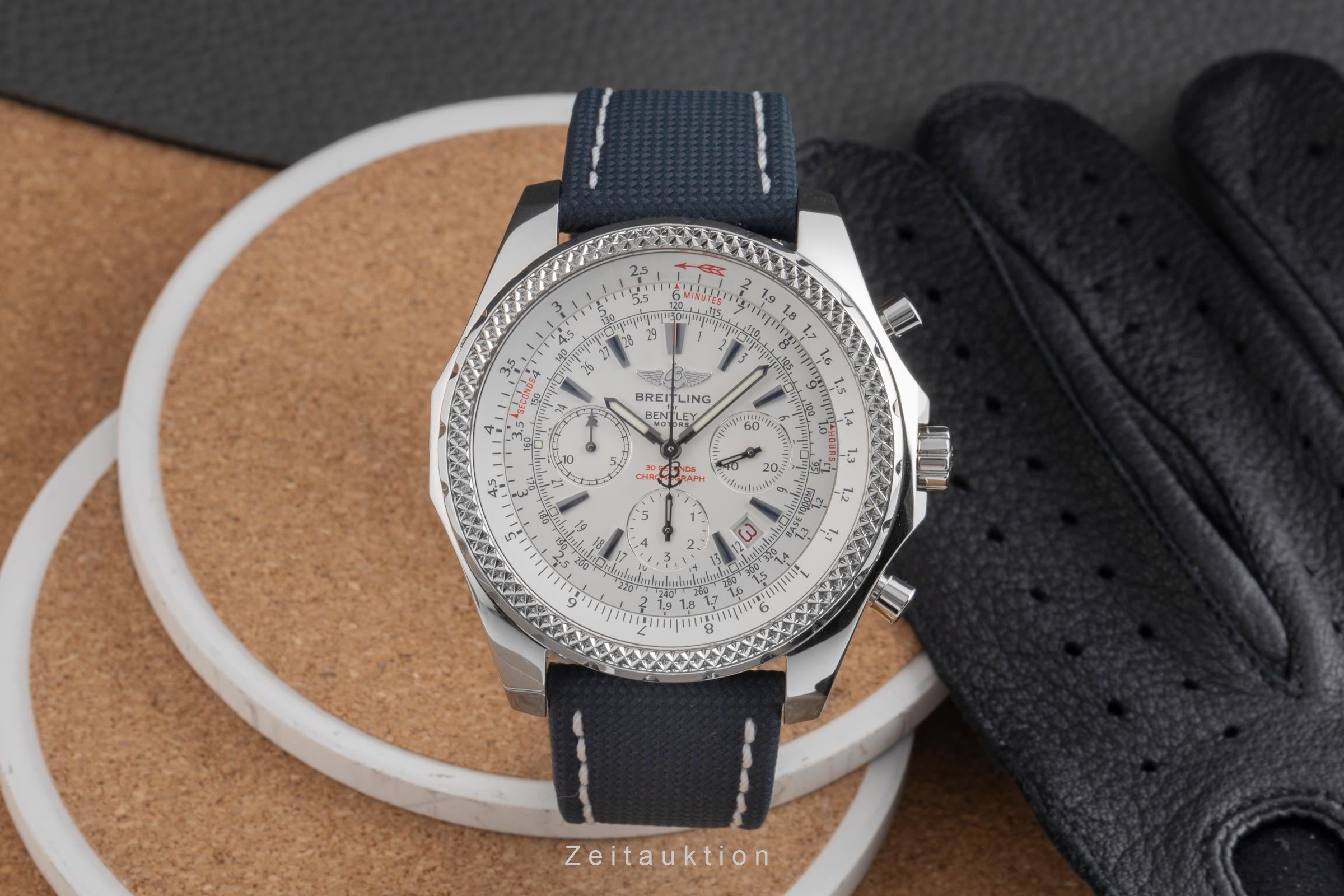 Breitling Bentley Motors chronograph steel automatic Kal. B25 Ref