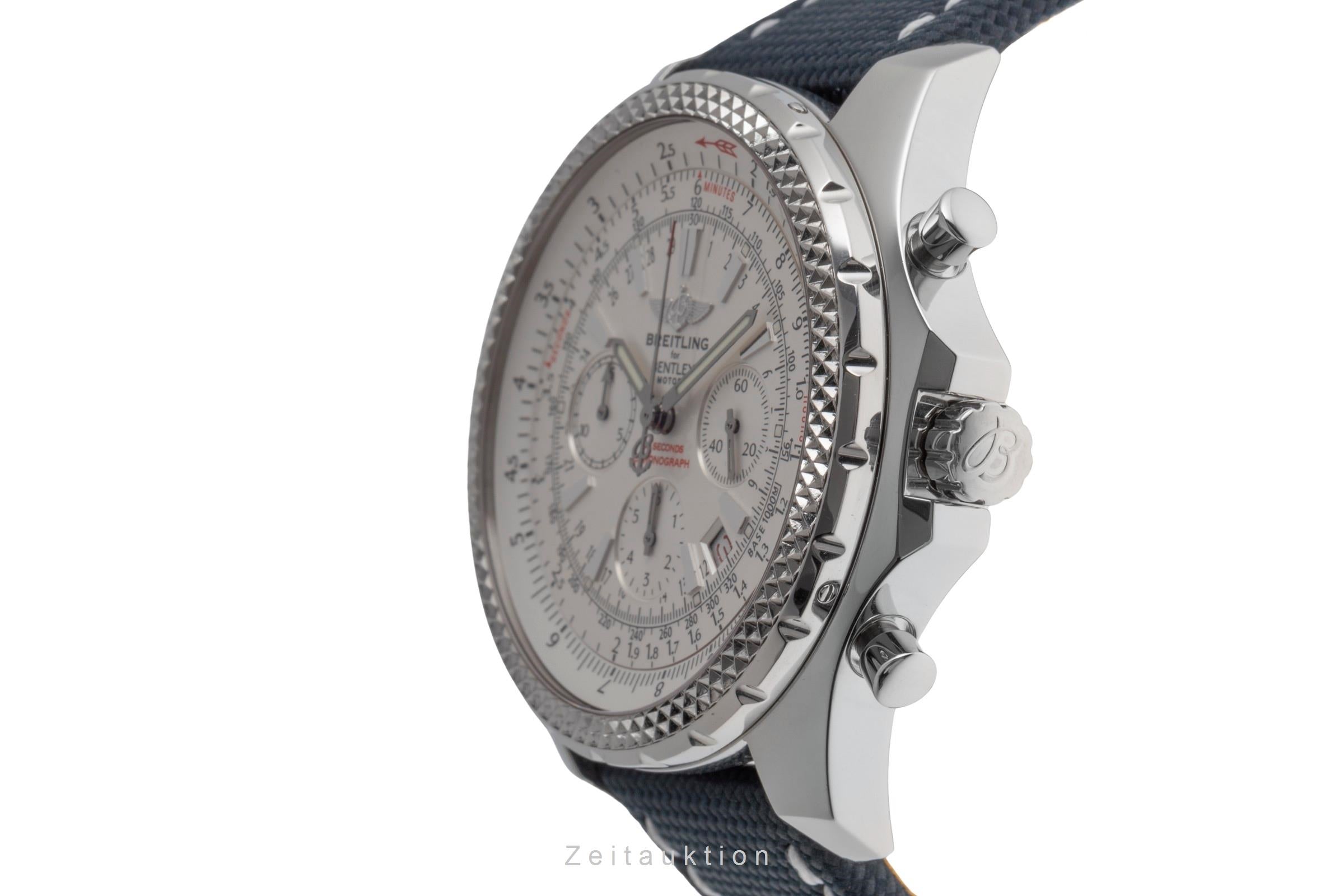 Breitling Bentley Motors chronograph steel automatic Kal. B25 Ref