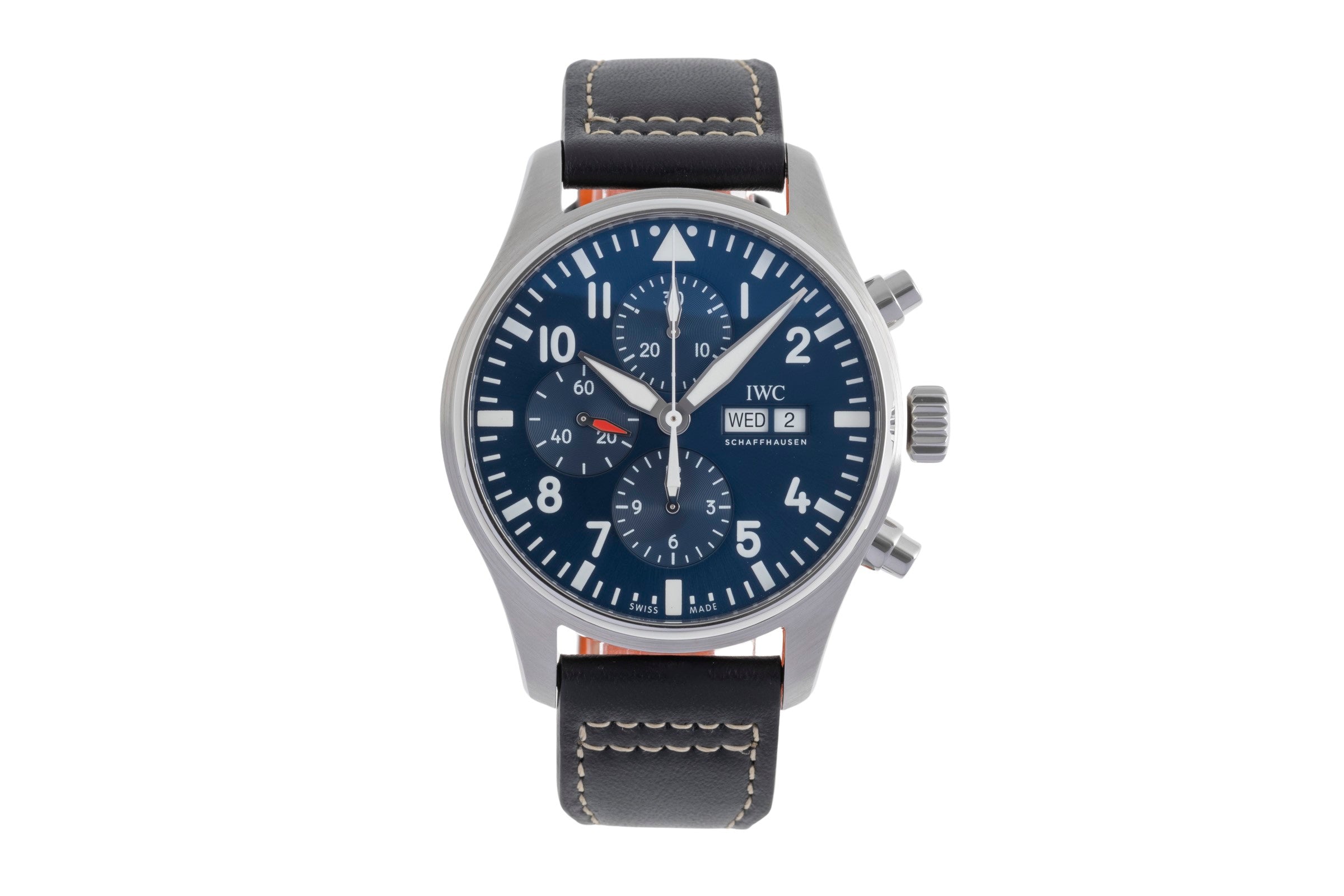 IWC Fliegerchronograph cronografo acciaio automatismo orologio da uomo IW377714 LP: 8500EUR  [2502597]