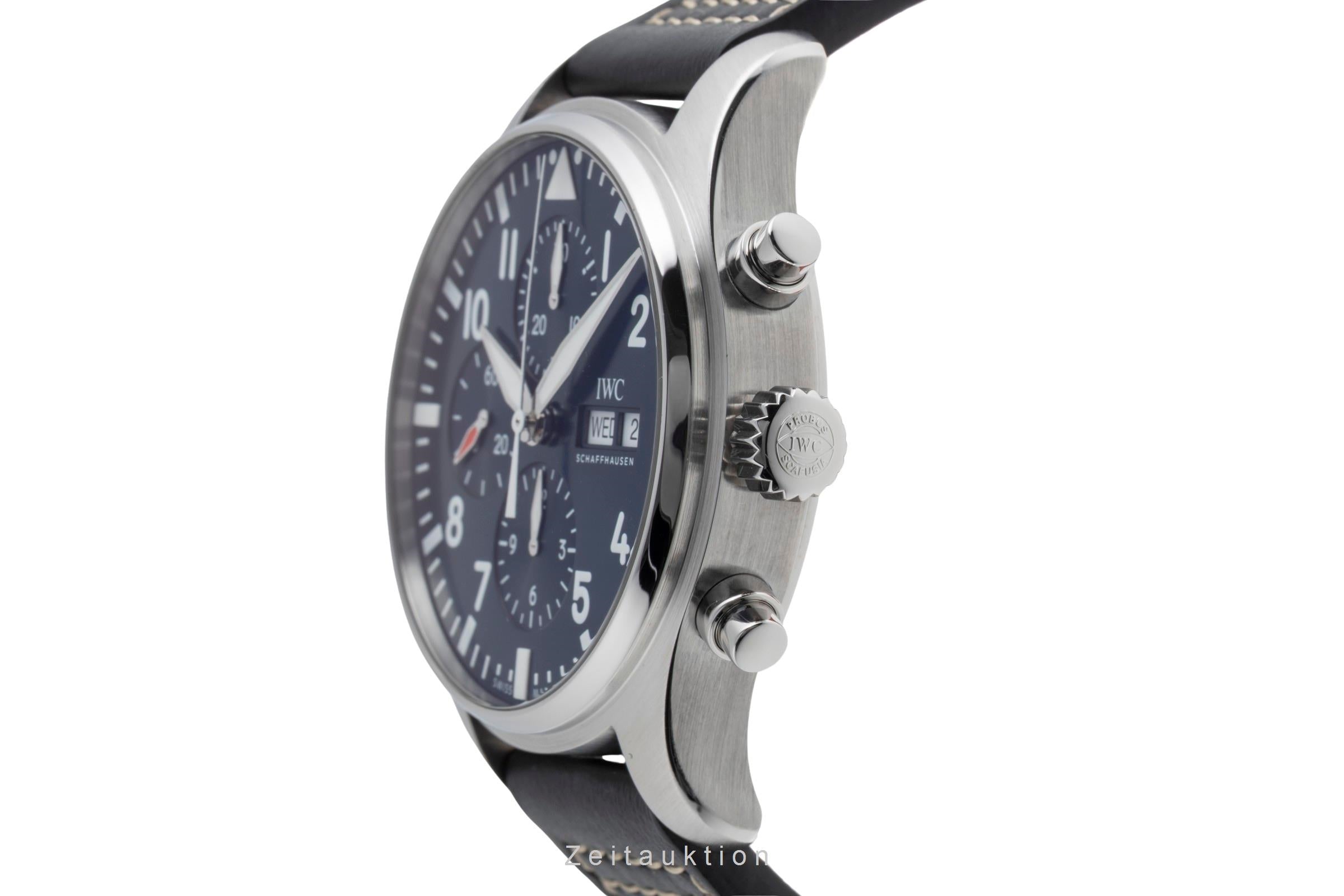 IWC Fliegerchronograph cronografo acciaio automatismo orologio da uomo IW377714 LP: 8500EUR  [2502597]