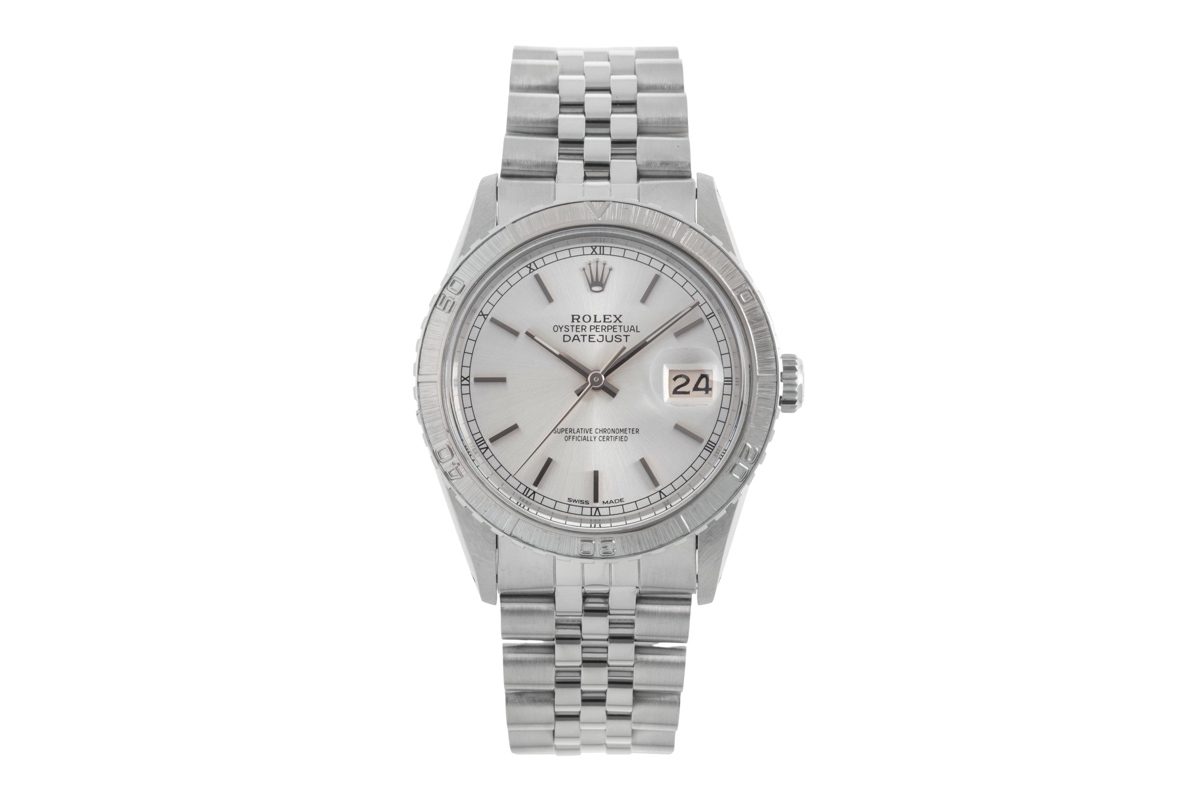 Rolex Datejust Turn-O-Graph steel / white gold automatic Kal. 3035