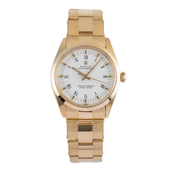 Rolex Oyster Perpetual oro de 18 quilates automático reloj para caballeros 1002 Vintage  [2502606]