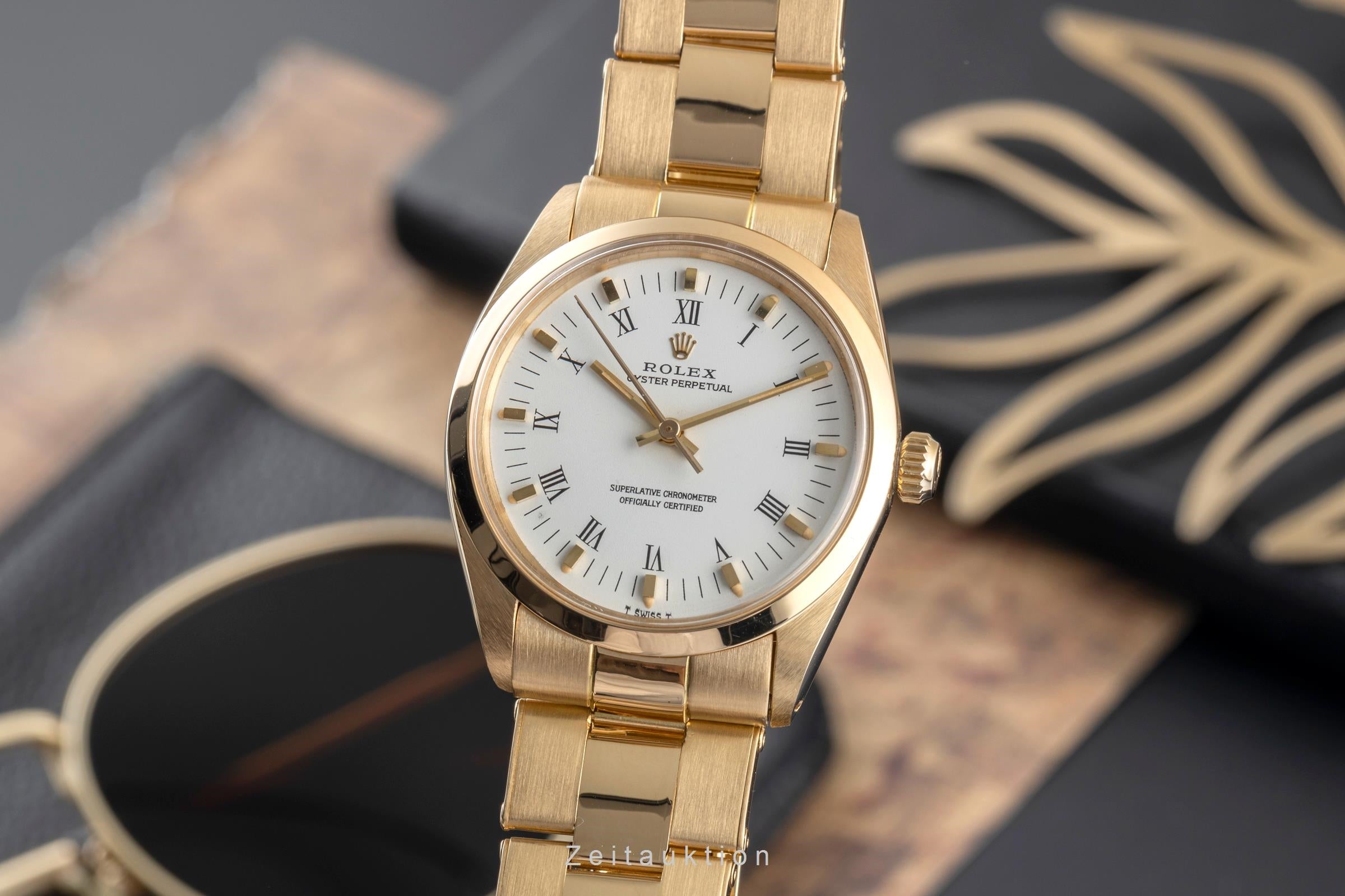 Rolex Oyster Perpetual oro de 18 quilates automático reloj para caballeros 1002 Vintage  [2502606]