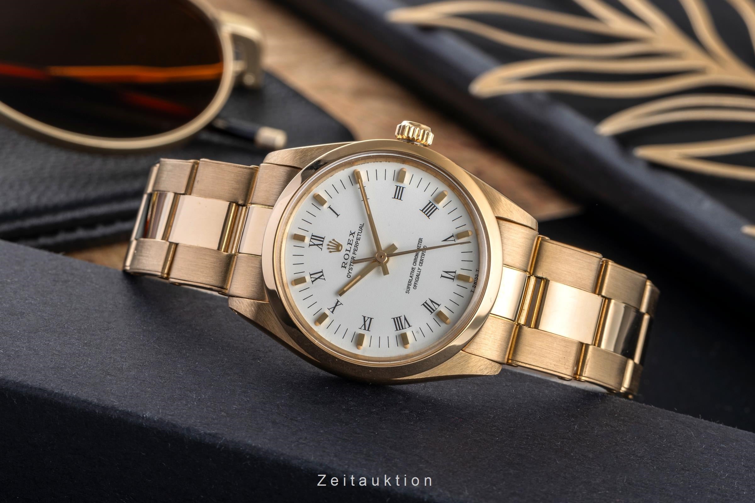 Rolex Oyster Perpetual oro de 18 quilates automático reloj para caballeros 1002 Vintage  [2502606]