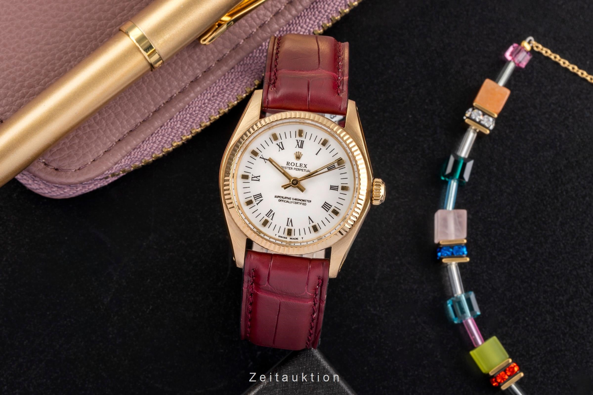 Rolex Oyster Perpetual or 18 ct automatique montre pour femmes 6751  [2502607]