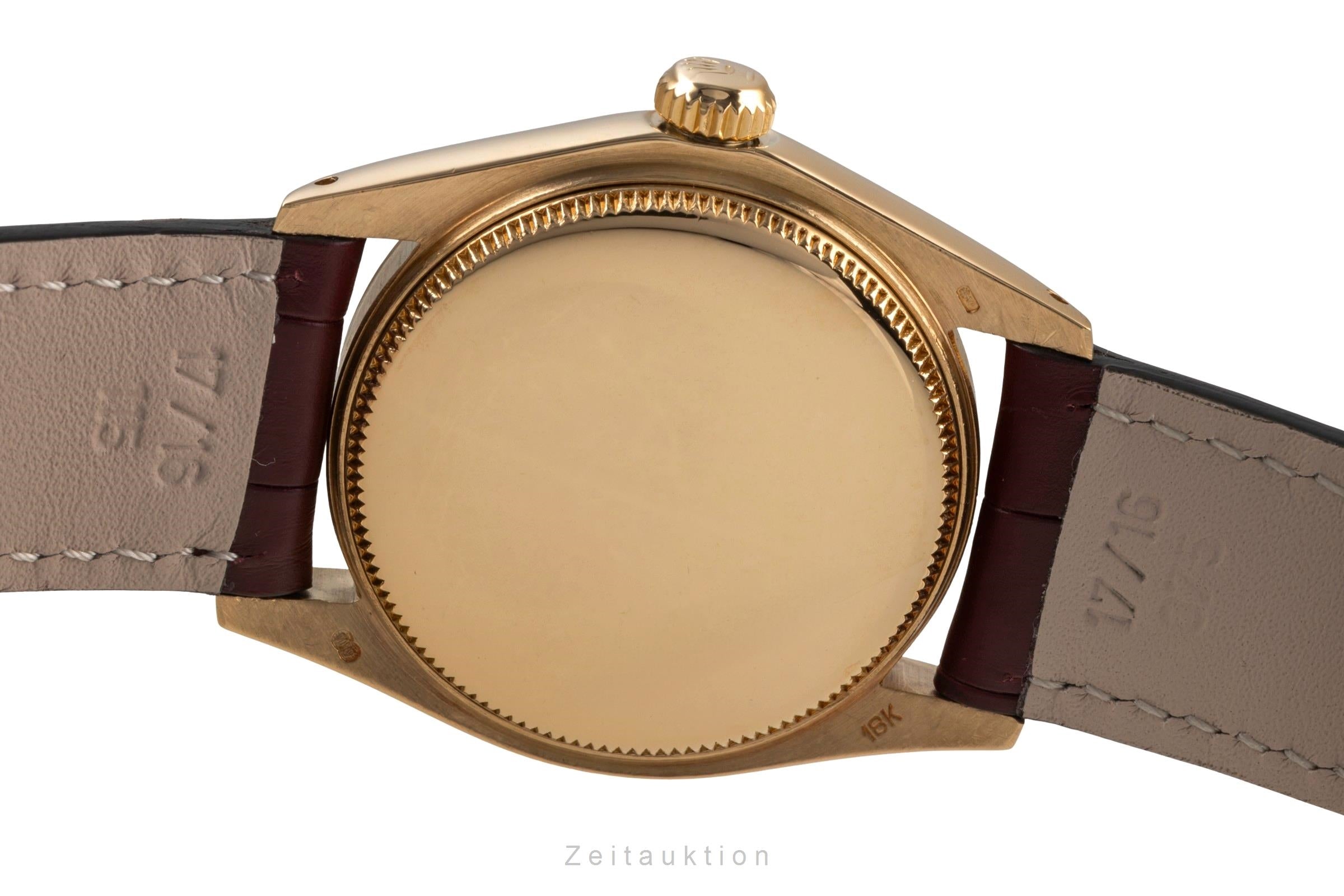 C⑦ロレックス 71.00.55 ROLEX 　レザーケース 茶 Rolex Oyster Perpetual 18 ct gold automatic Kal. 2030 Ref. 6751