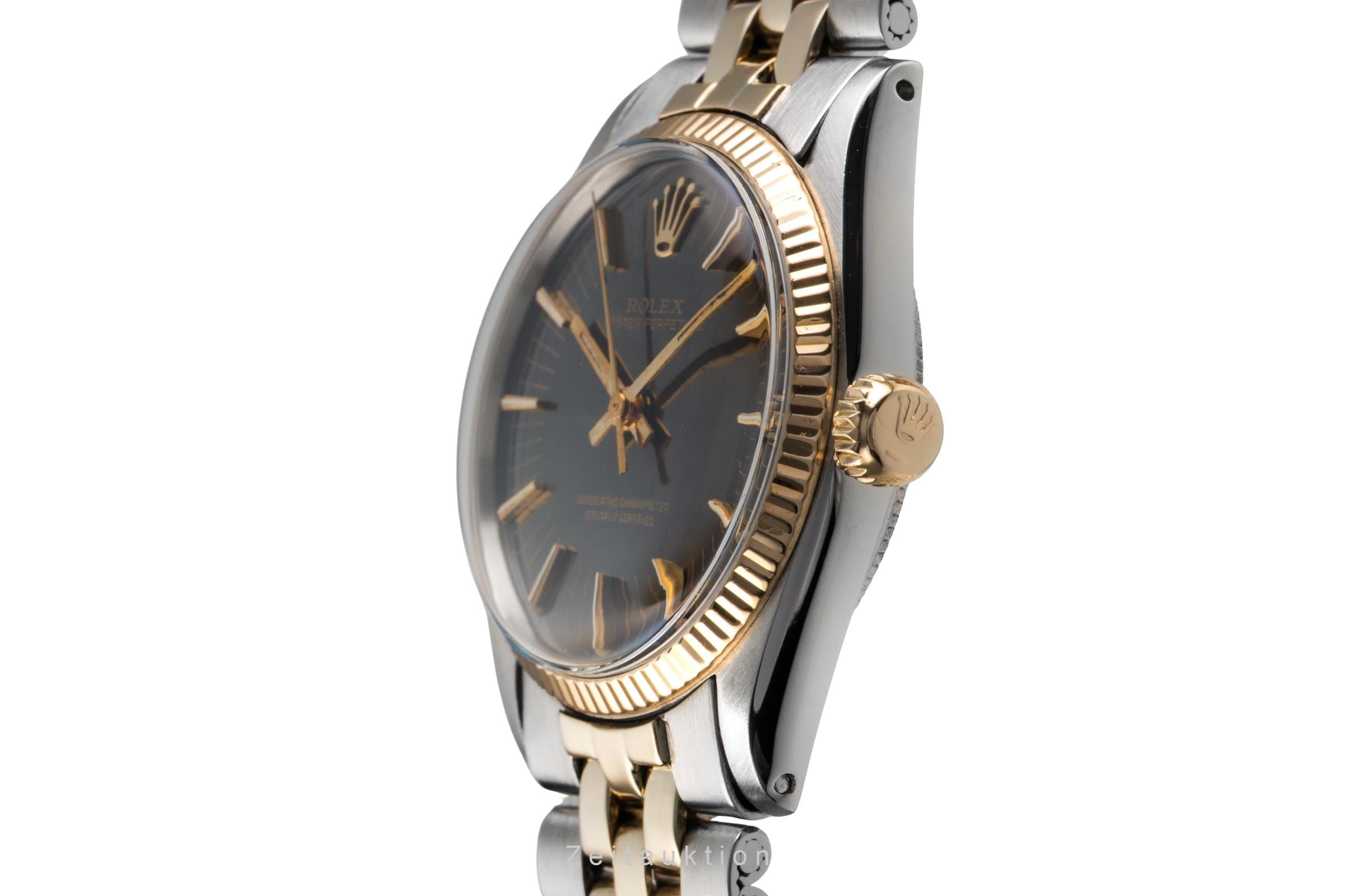 Rolex Oyster Perpetual acciaio / oro automatismo orologio da donna 6748 Vintage  [2502608]