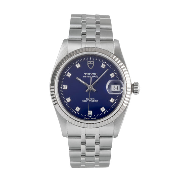 Tudor Prince Date acier / or blanc automatique montre pour hommes 74034  [2502609]