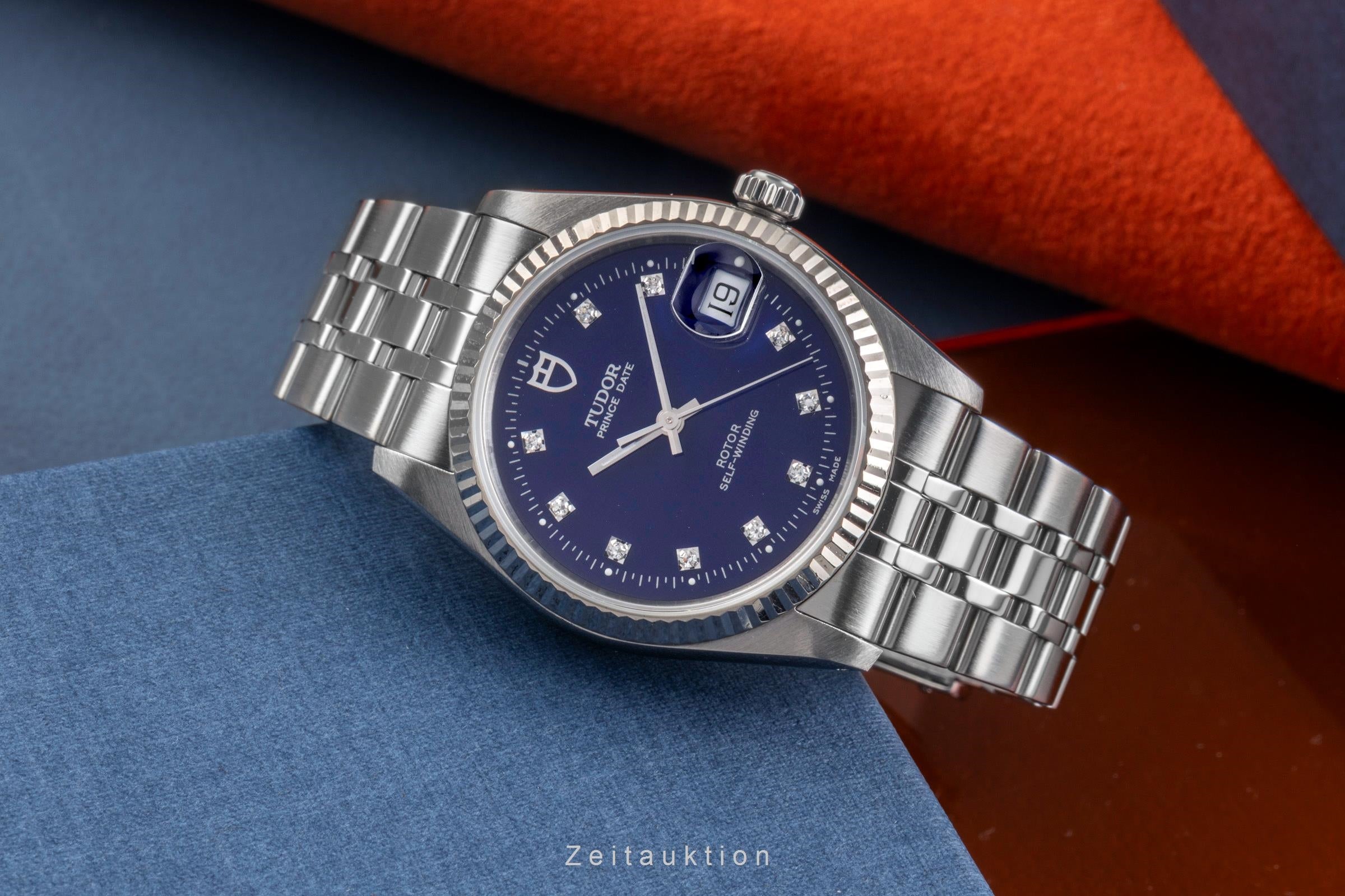 Tudor Prince Date acier / or blanc automatique montre pour hommes 74034  [2502609]