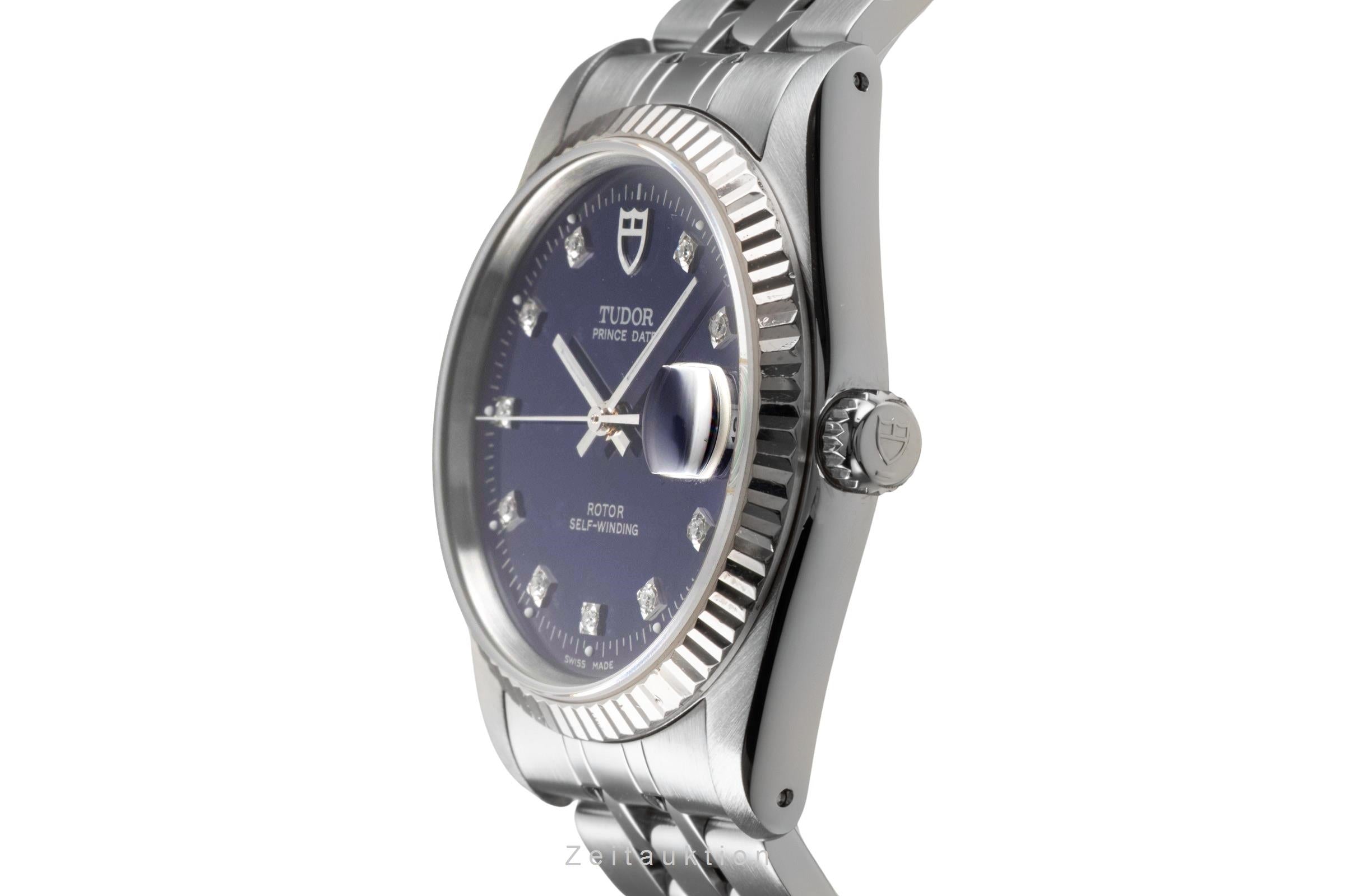 Tudor Prince Date acier / or blanc automatique montre pour hommes 74034  [2502609]