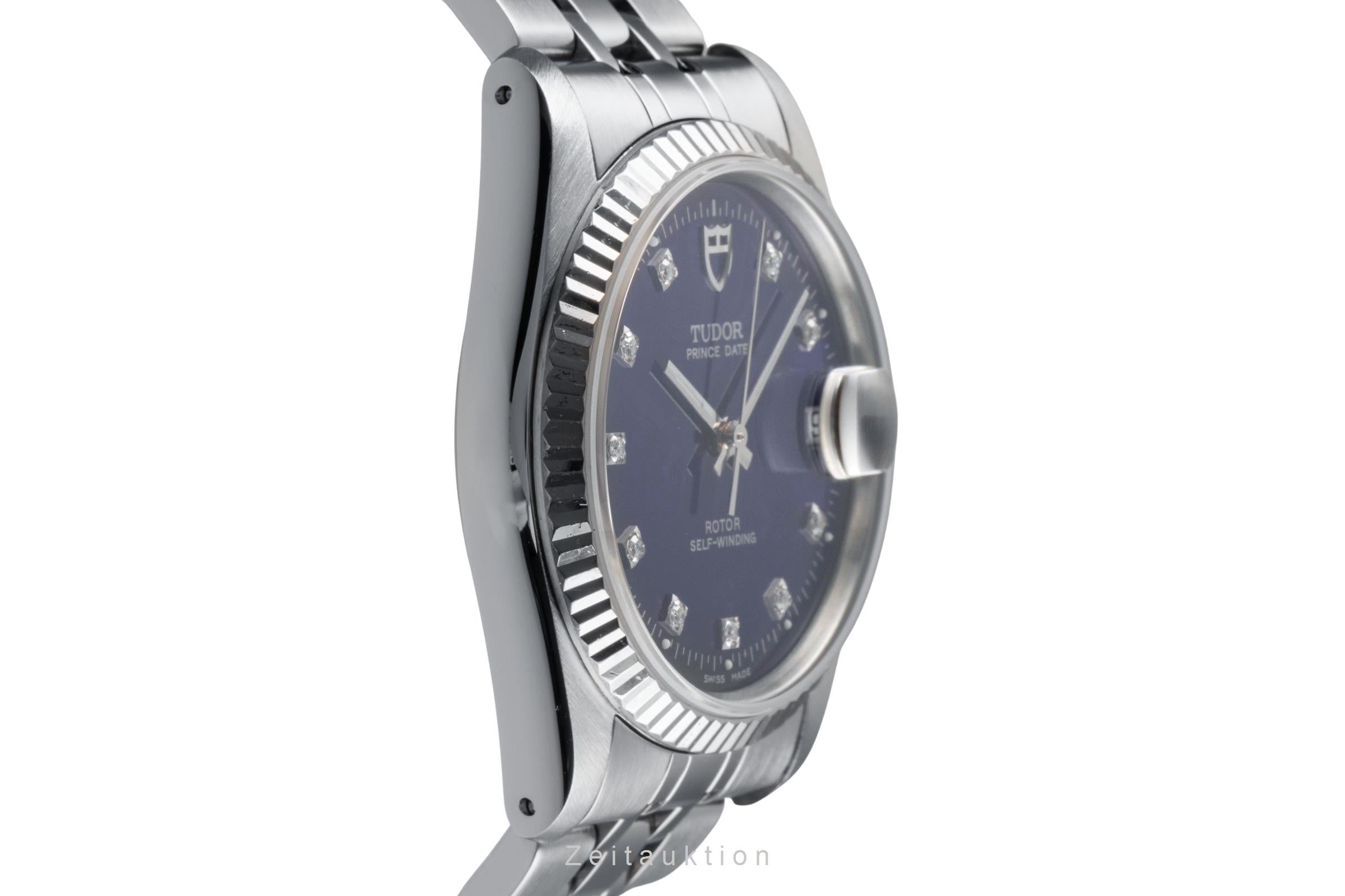 Tudor Prince Date acier / or blanc automatique montre pour hommes 74034  [2502609]