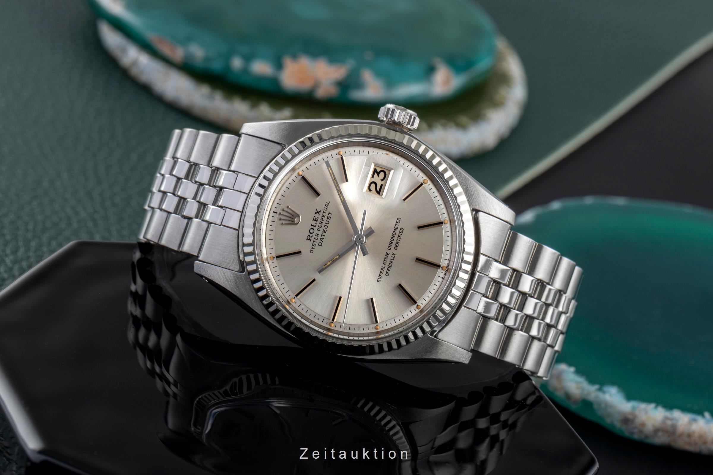 Rolex Datejust acero / oro blanco automático reloj para caballeros 1601 Vintage  [2502610]