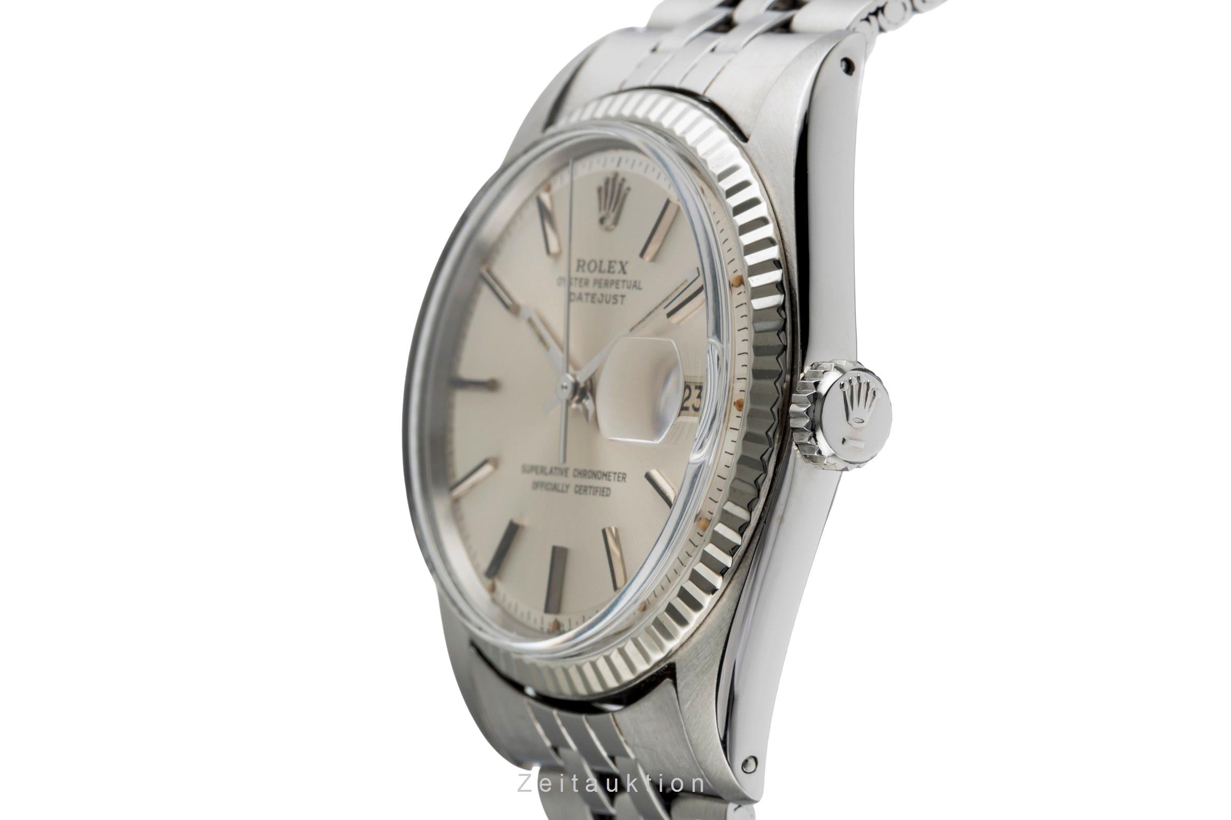 Rolex Datejust acero / oro blanco automático reloj para caballeros 1601 Vintage  [2502610]