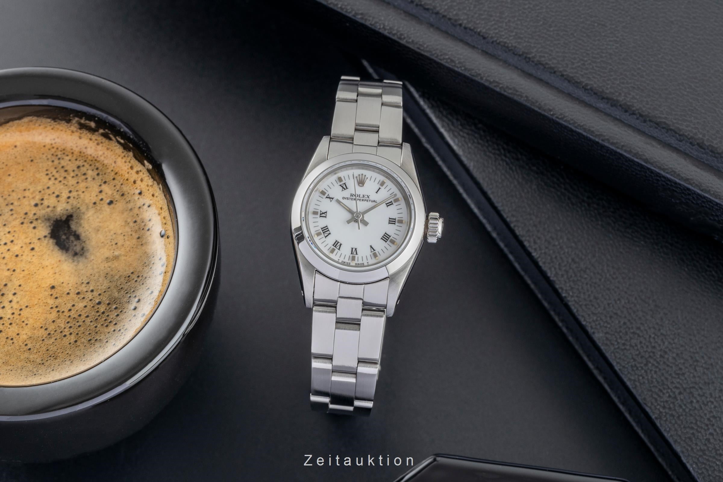 Rolex Oyster Perpetual acier automatique montre pour femmes 67180  [2502614]