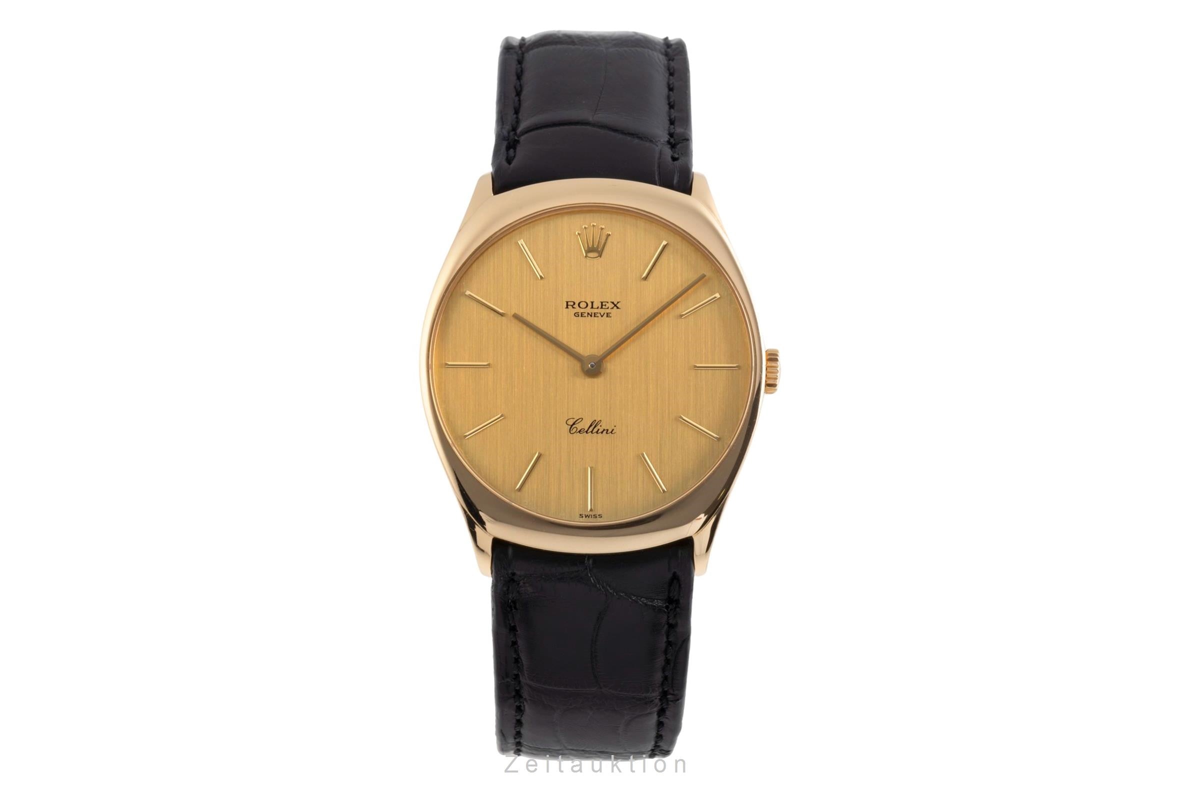 Rolex Cellini 18k (0,750) Gold Handaufzug Herrenuhr Ref. 4133 A-Serie [2502619]
