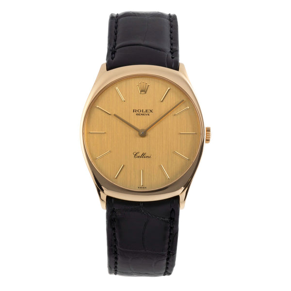 Rolex Cellini 18k (0,750) Gold Handaufzug Herrenuhr Ref. 4133 A-Serie [2502619]