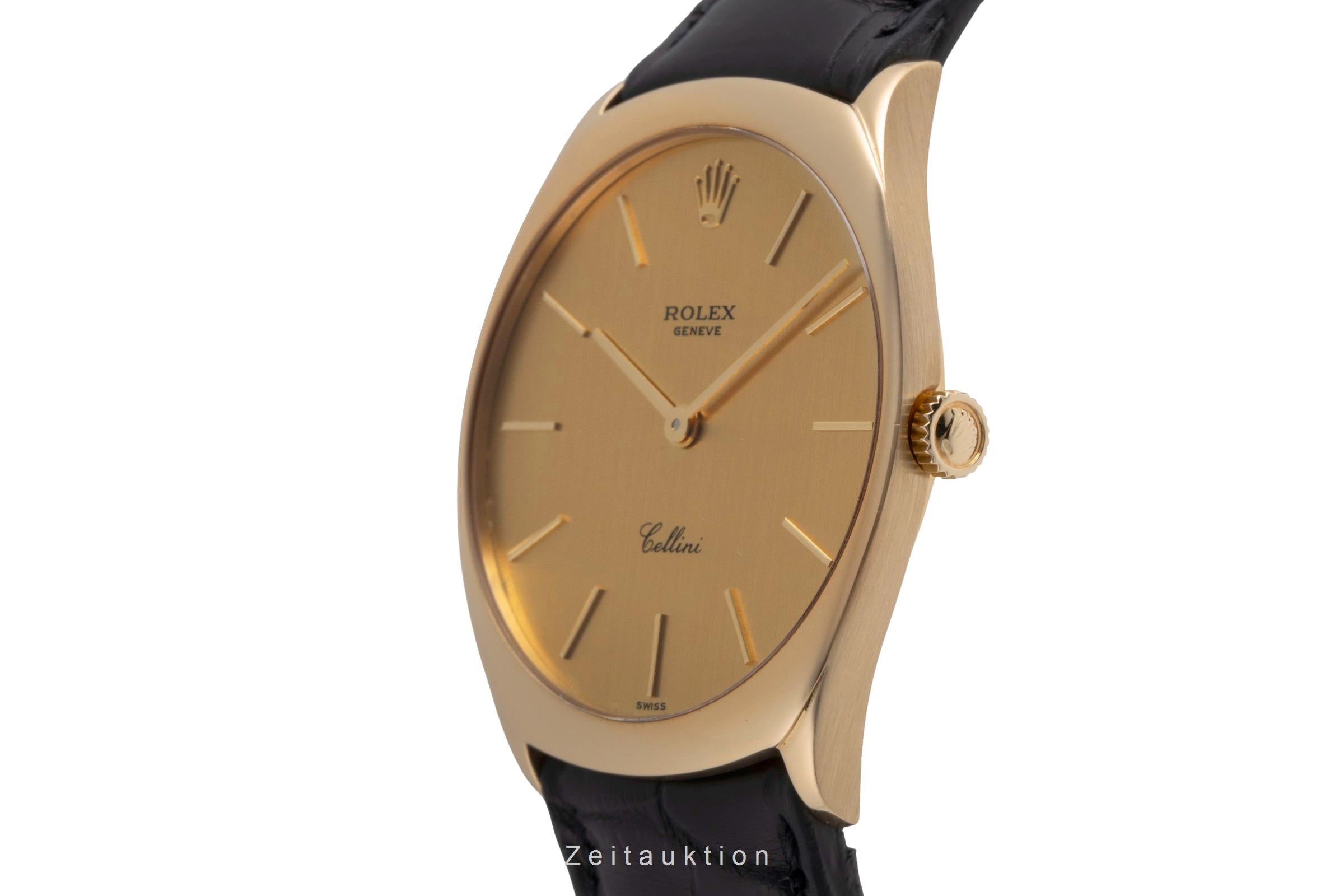 Rolex Cellini 18k (0,750) Gold Handaufzug Herrenuhr Ref. 4133 A-Serie [2502619]