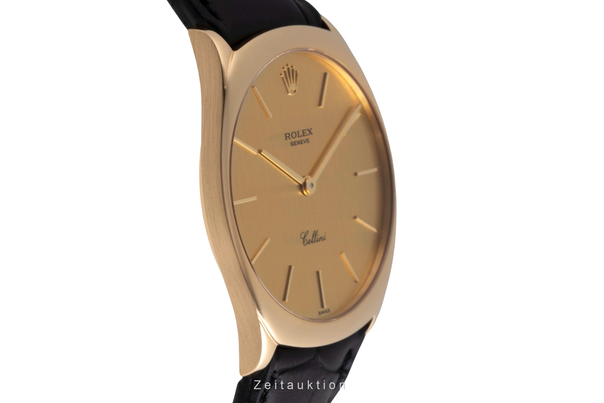 Rolex Cellini 18k (0,750) Gold Handaufzug Herrenuhr Ref. 4133 A-Serie [2502619]