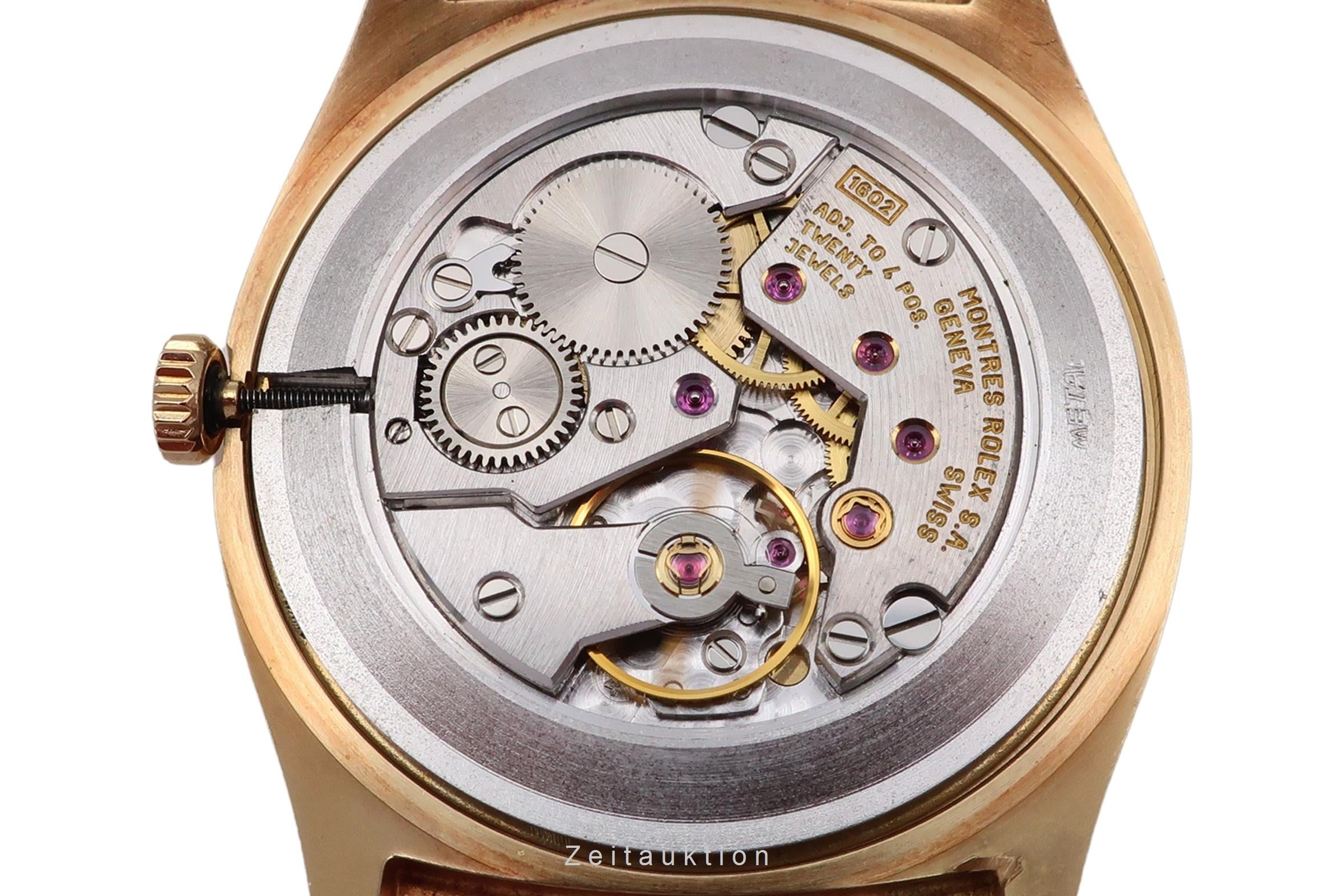 Rolex Cellini 18k (0,750) Gold Handaufzug Herrenuhr Ref. 4133 A-Serie [2502619]
